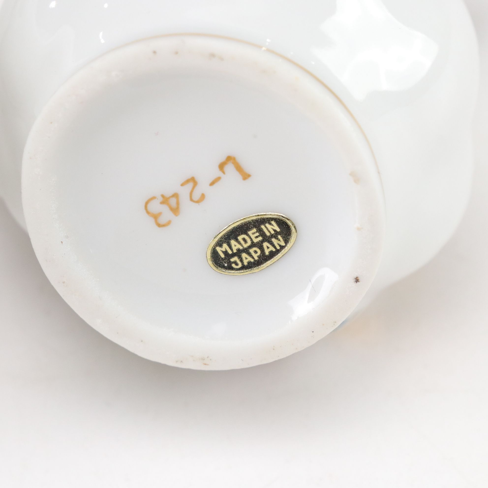 Japan Gilt Porcelain Dinnerware & Glass Ice Cream Bowls