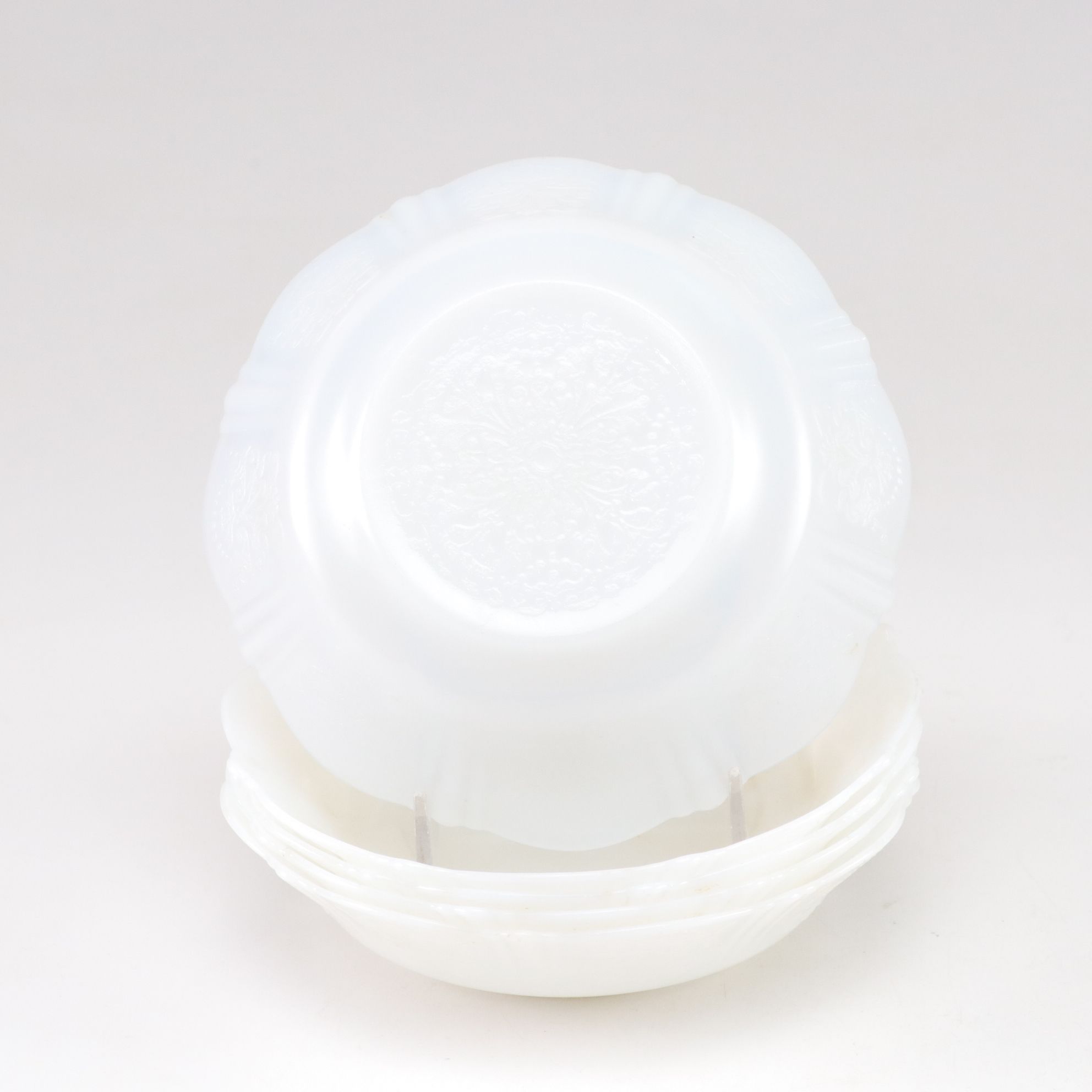 Japan Gilt Porcelain Dinnerware & Glass Ice Cream Bowls