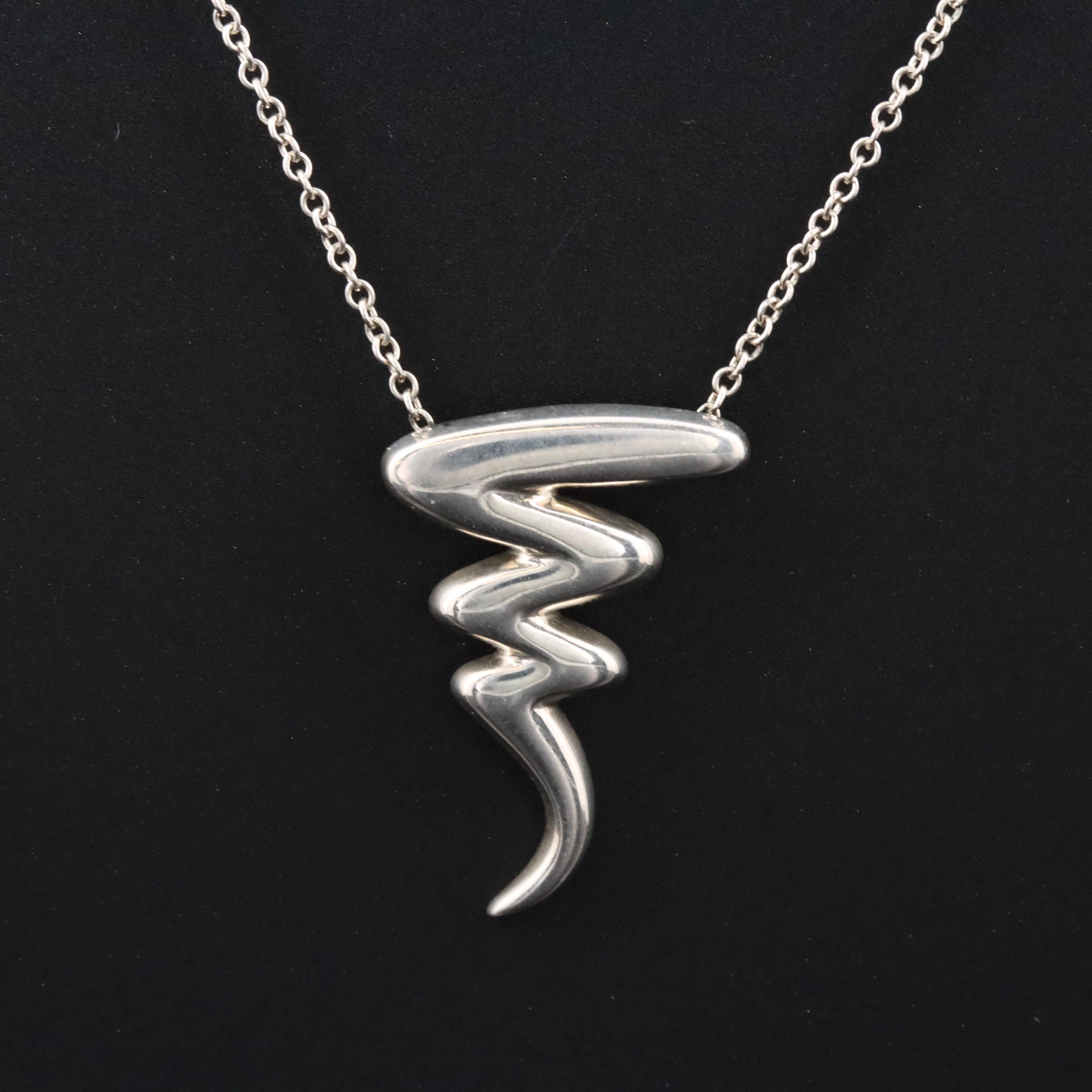 Paloma Picasso for Tiffany & Co. Sterling Scribble Necklace