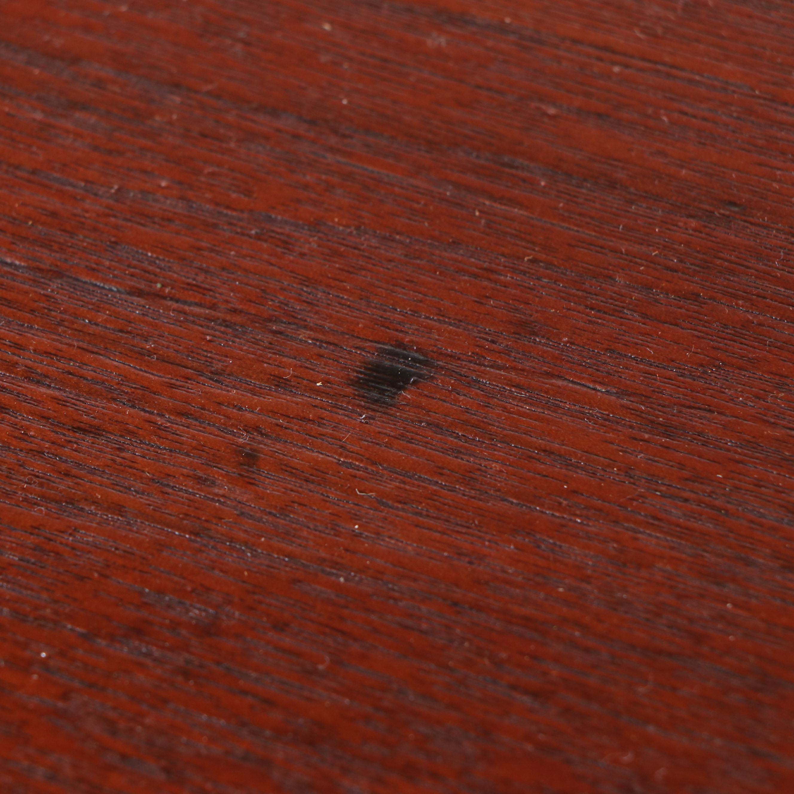 Victorian Style Mahogany Finish Carved Wood Center Hall Table