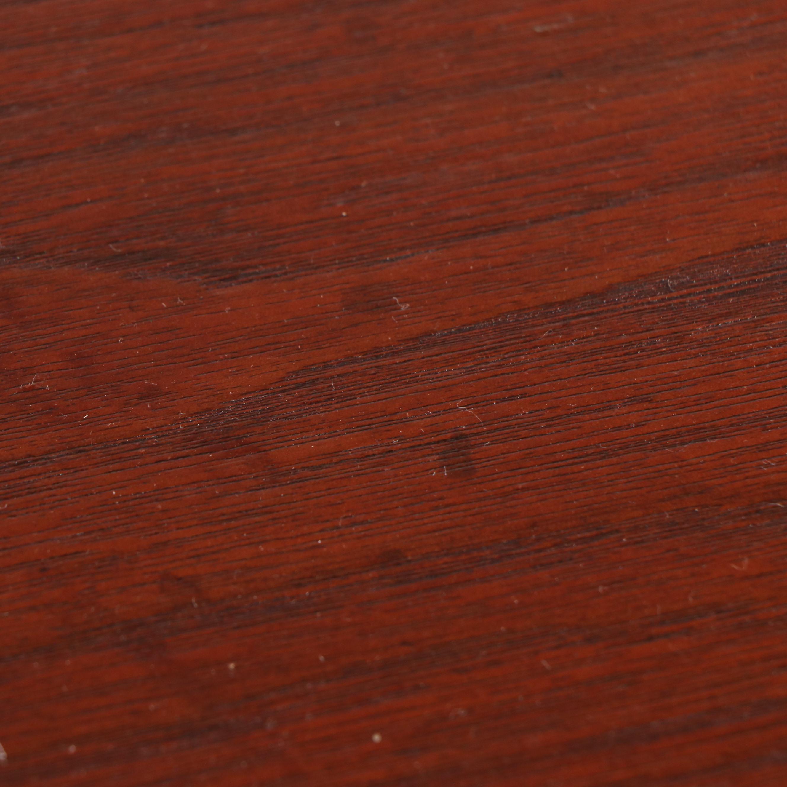 Victorian Style Mahogany Finish Carved Wood Center Hall Table