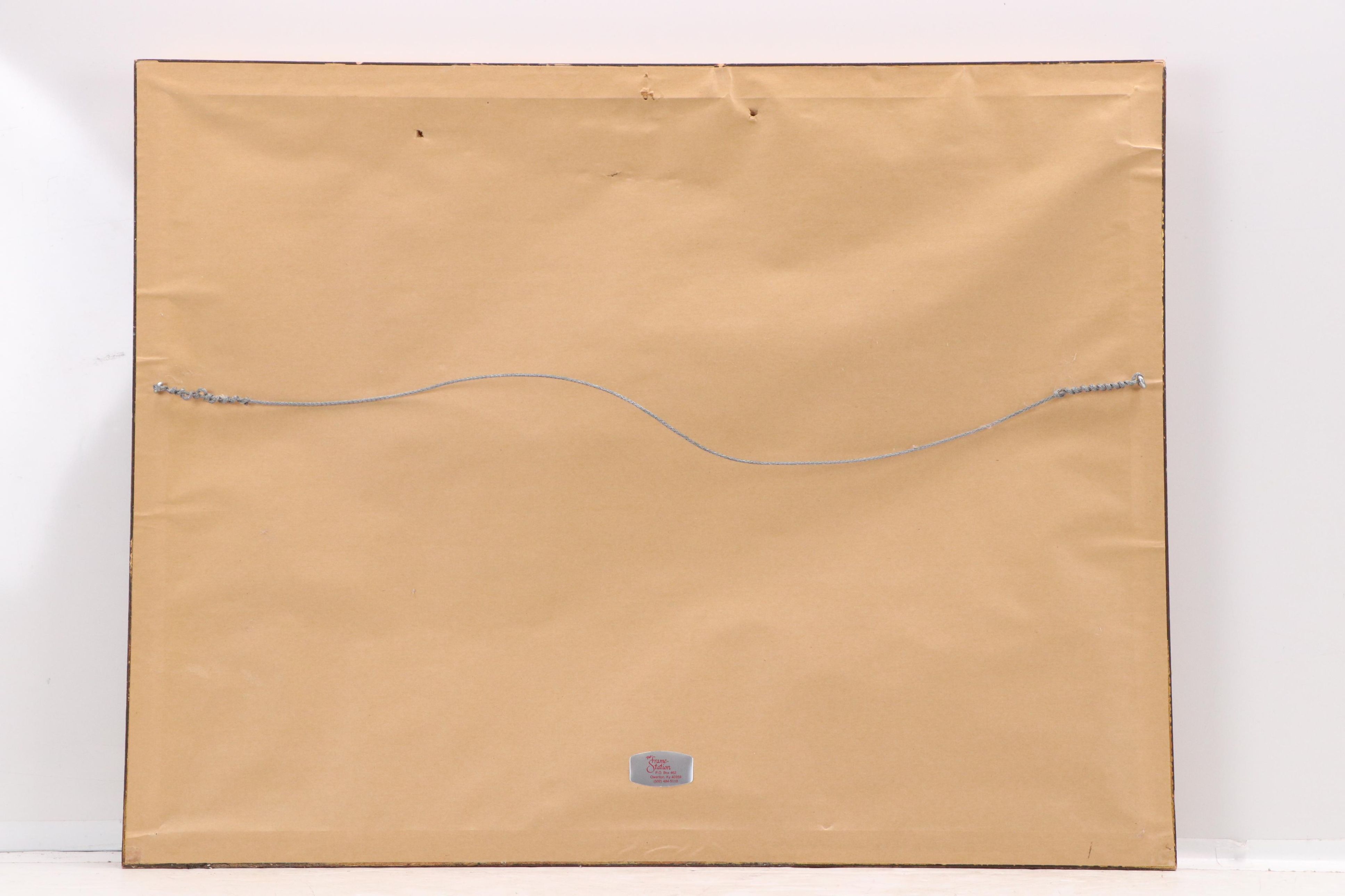 Luigi Kasimir Aquatint Etching "Reisigsammlerin vor dem Stift Klosterneuburg"