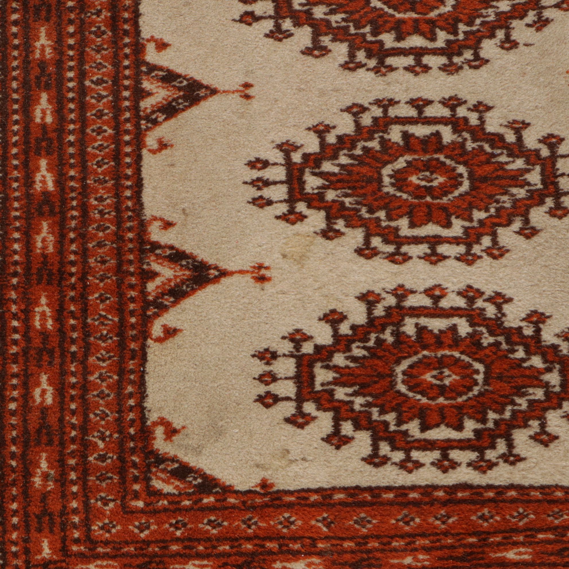 5'1 x 8'1 Hand-Knotted Pakistani Bokhara Area Rug