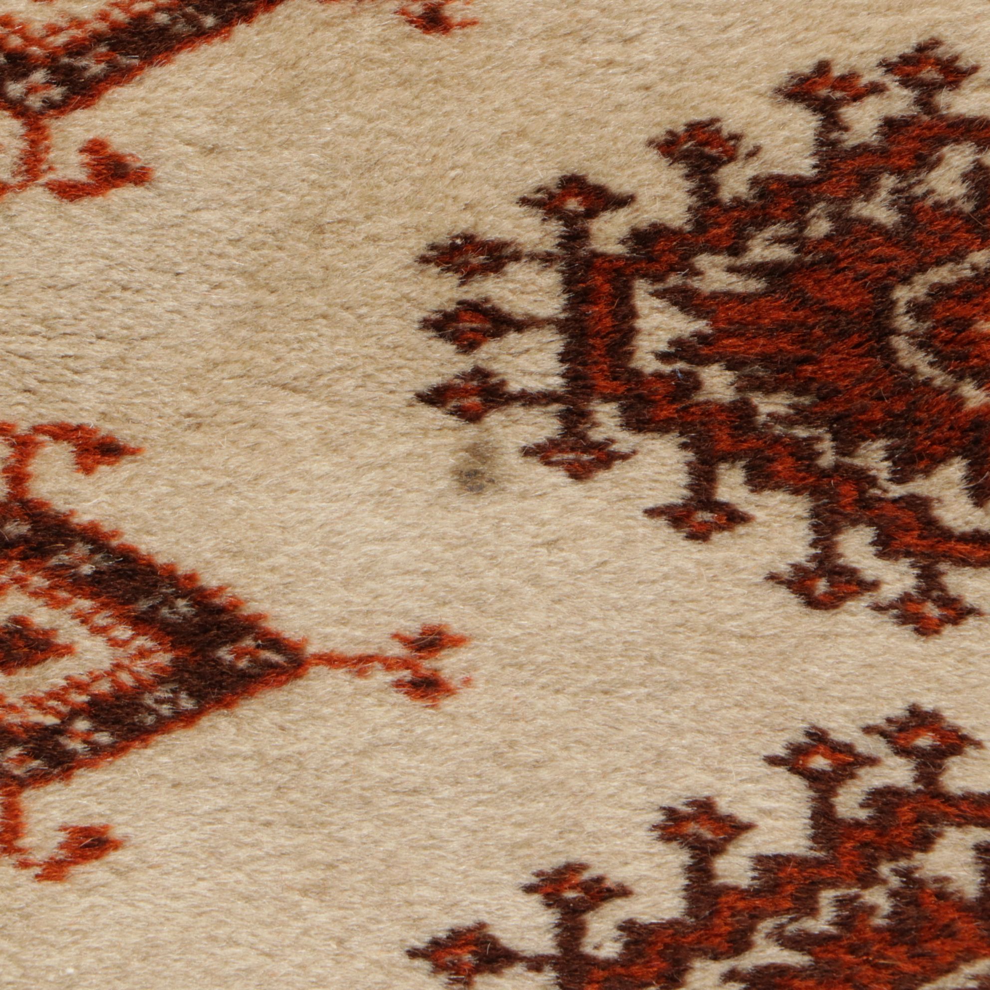 5'1 x 8'1 Hand-Knotted Pakistani Bokhara Area Rug