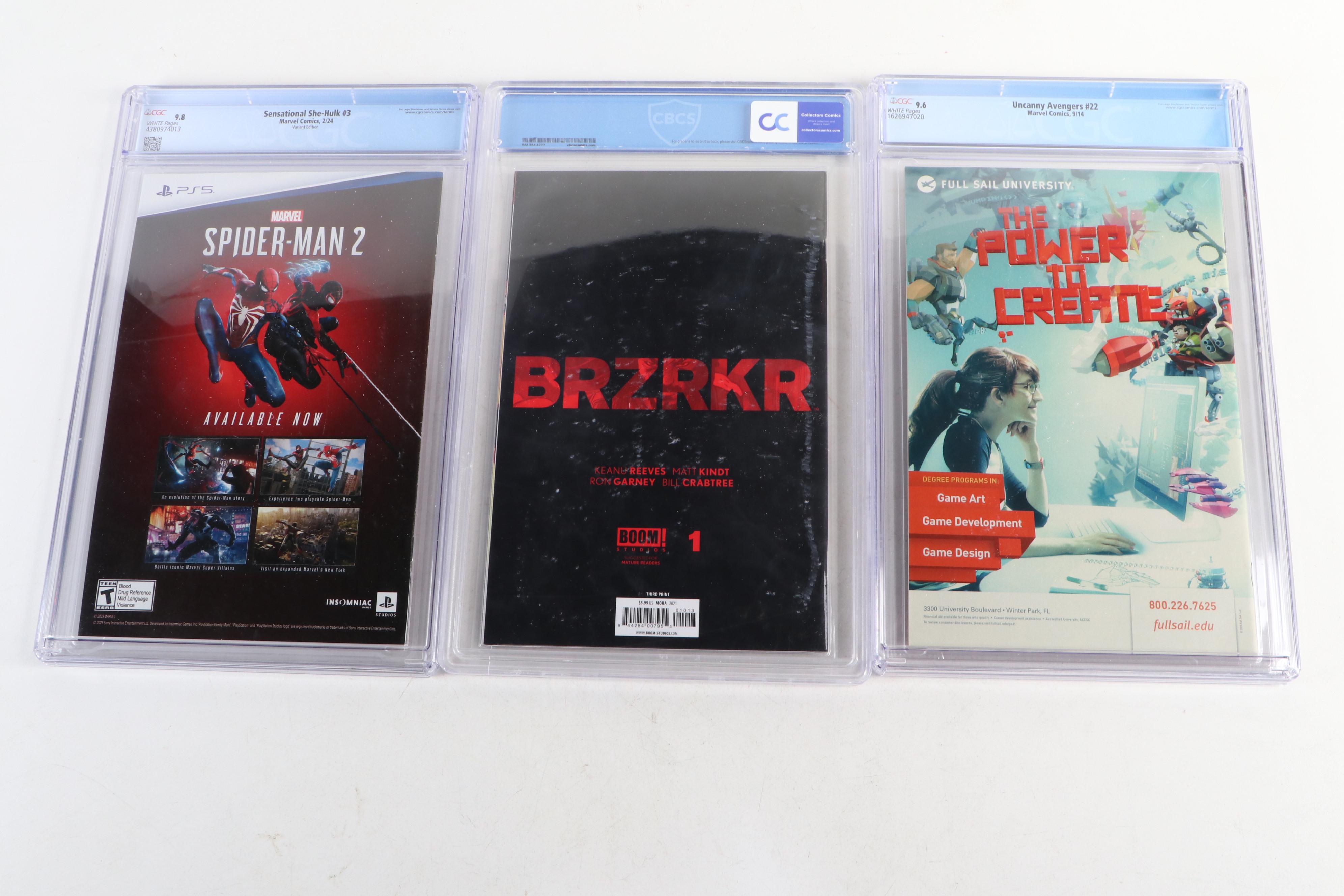 Modern Age Comic Books Featuring CGC Graded "The Sensational She-Hulk" and More