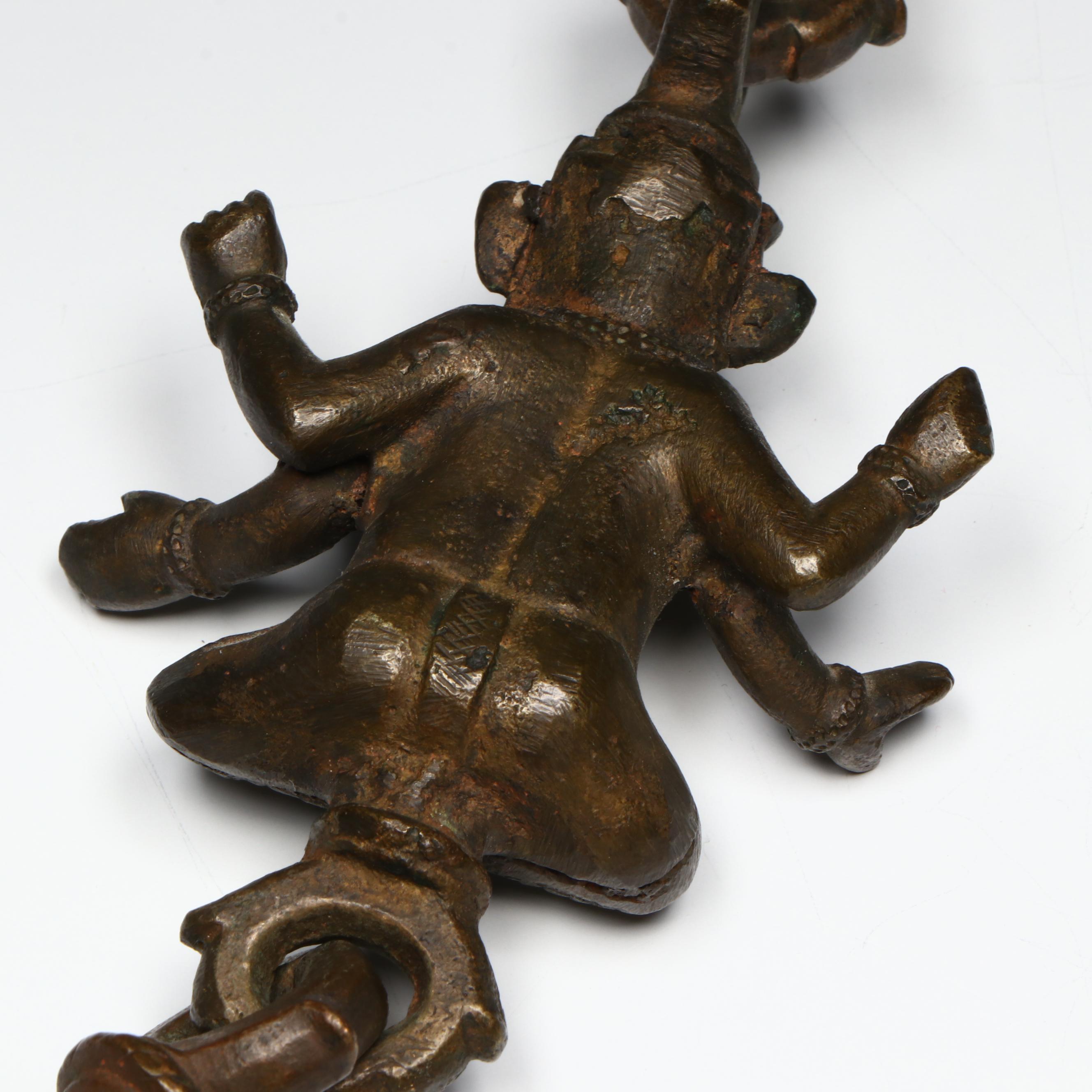 Antique Indian Brass Elephant Chain