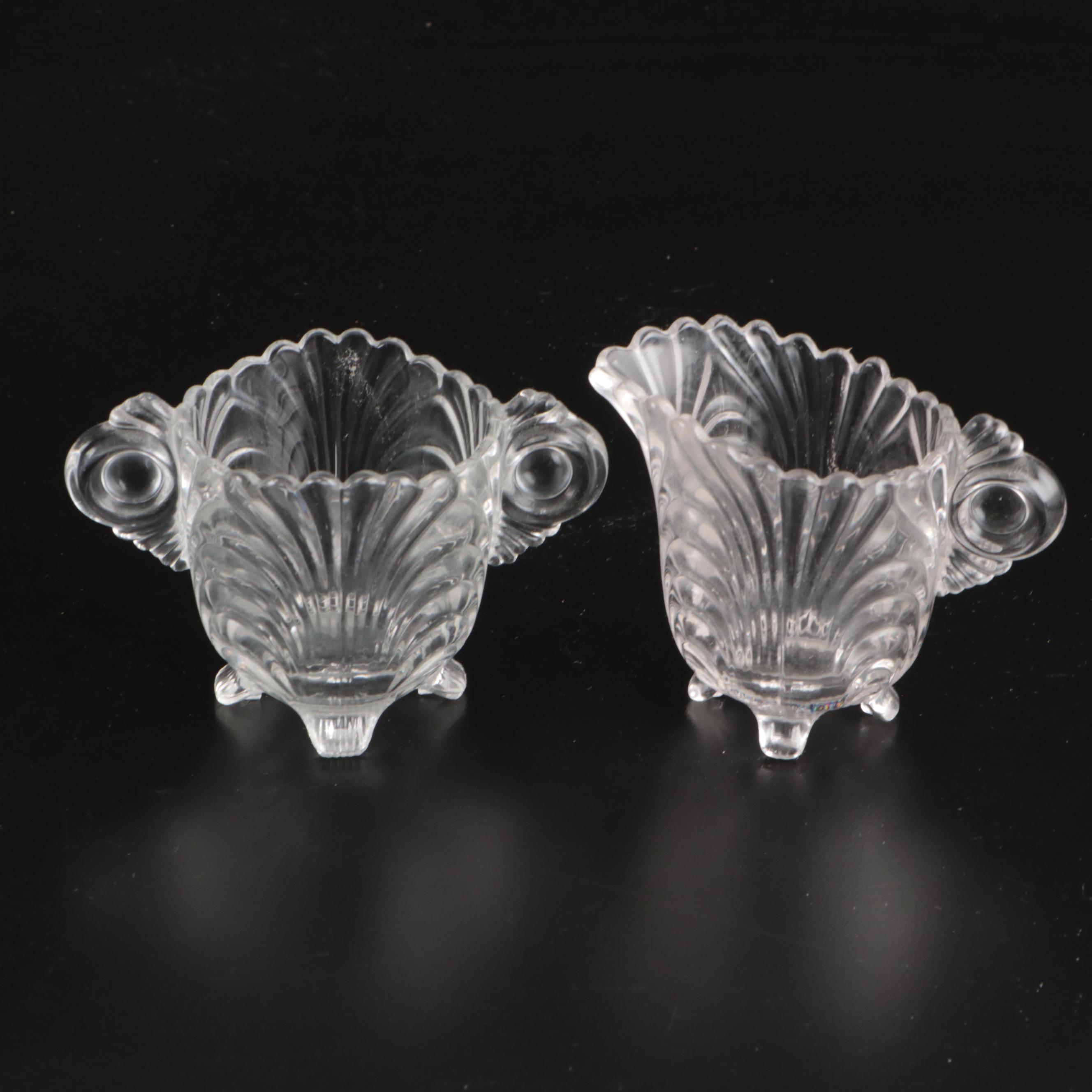 O'Hara Glass "Cadova" Footed Bowl with EAPG and Other Tableware