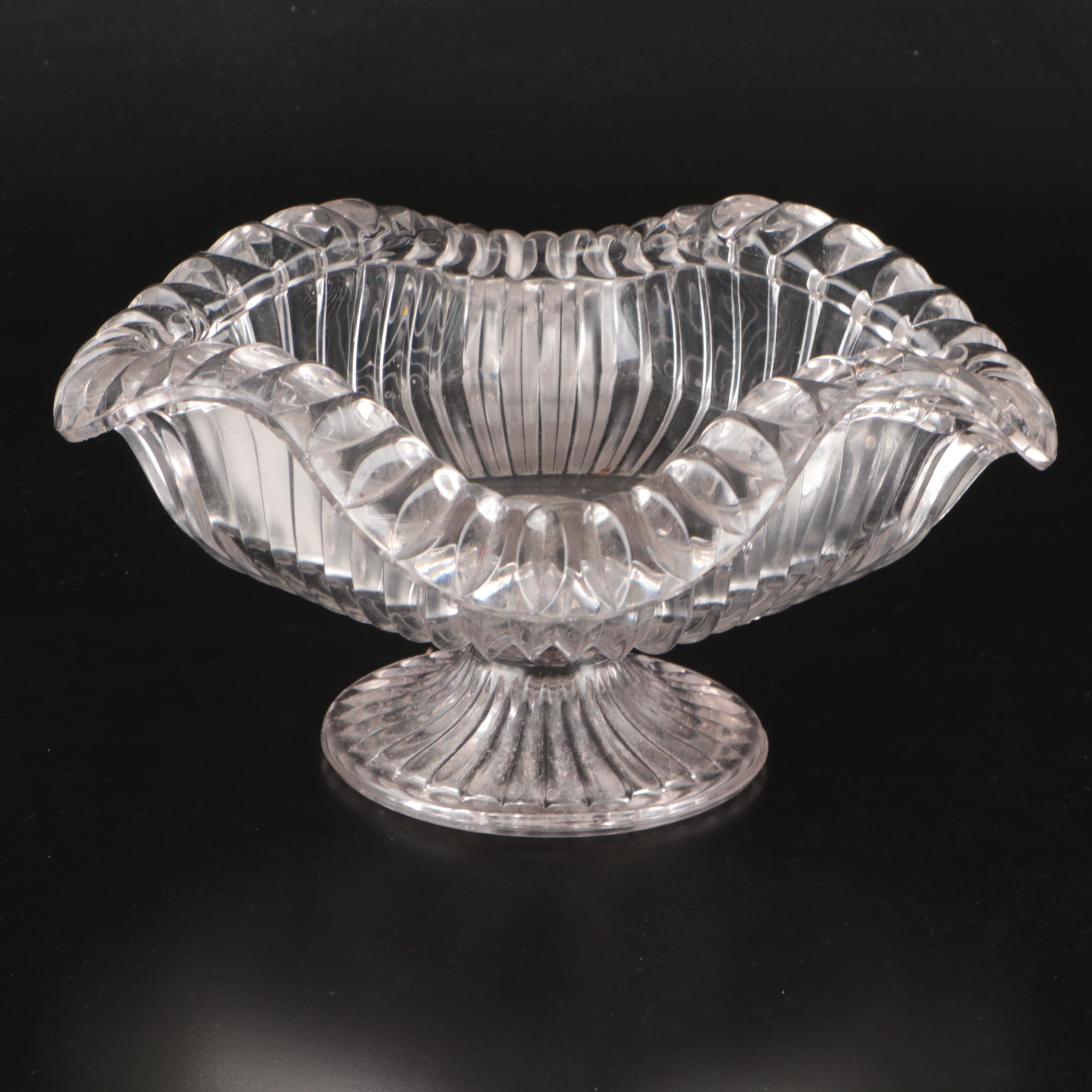 O'Hara Glass "Cadova" Footed Bowl with EAPG and Other Tableware