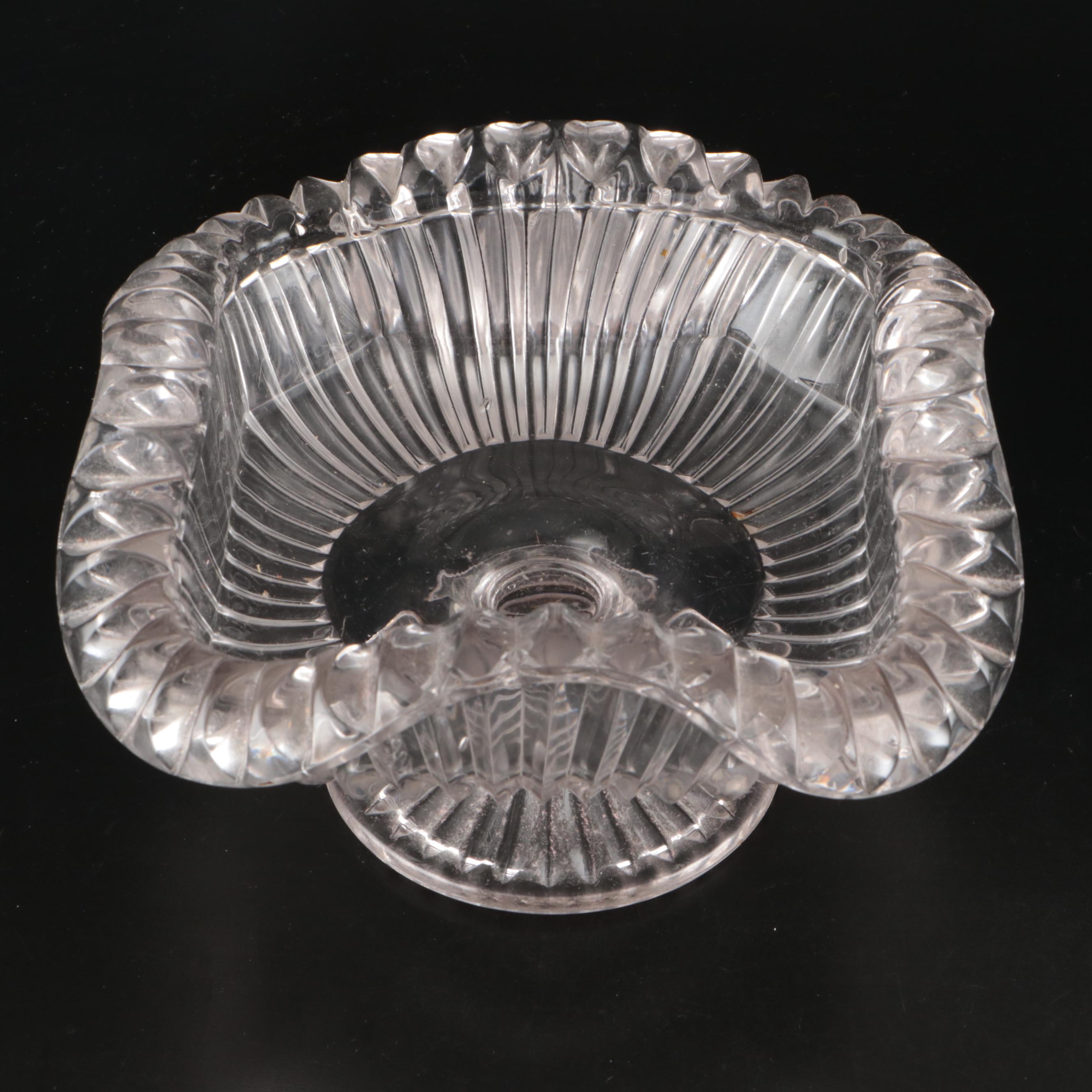 O'Hara Glass "Cadova" Footed Bowl with EAPG and Other Tableware