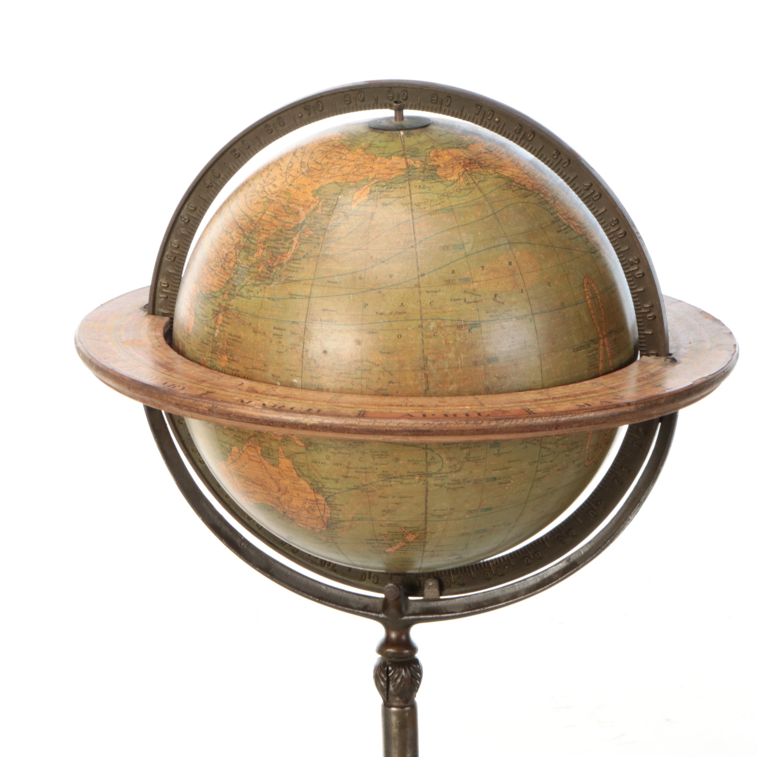 Weber Costello 12-inch Terrestrial Standing Globe