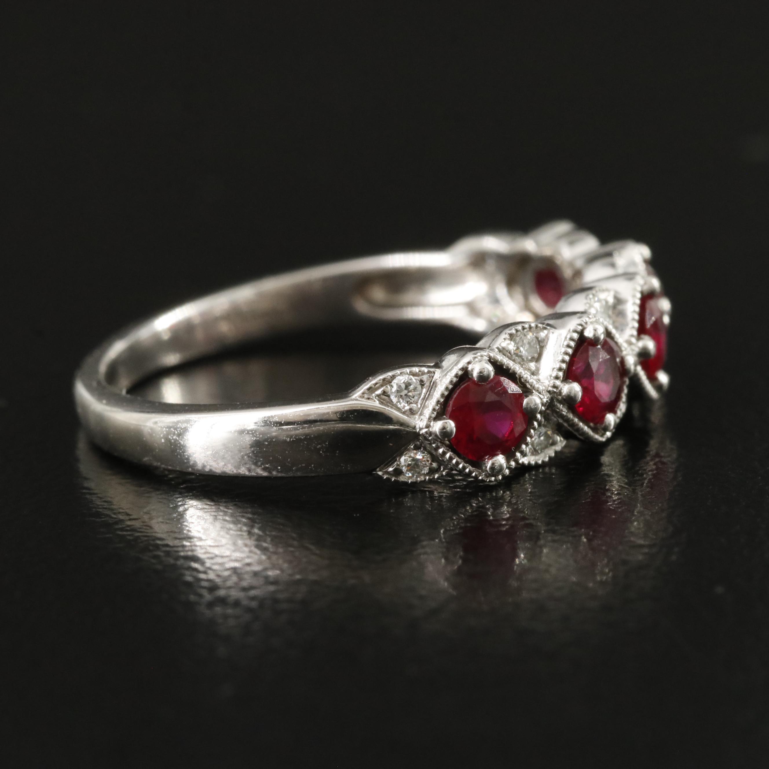 14K Ruby and Diamond Ring
