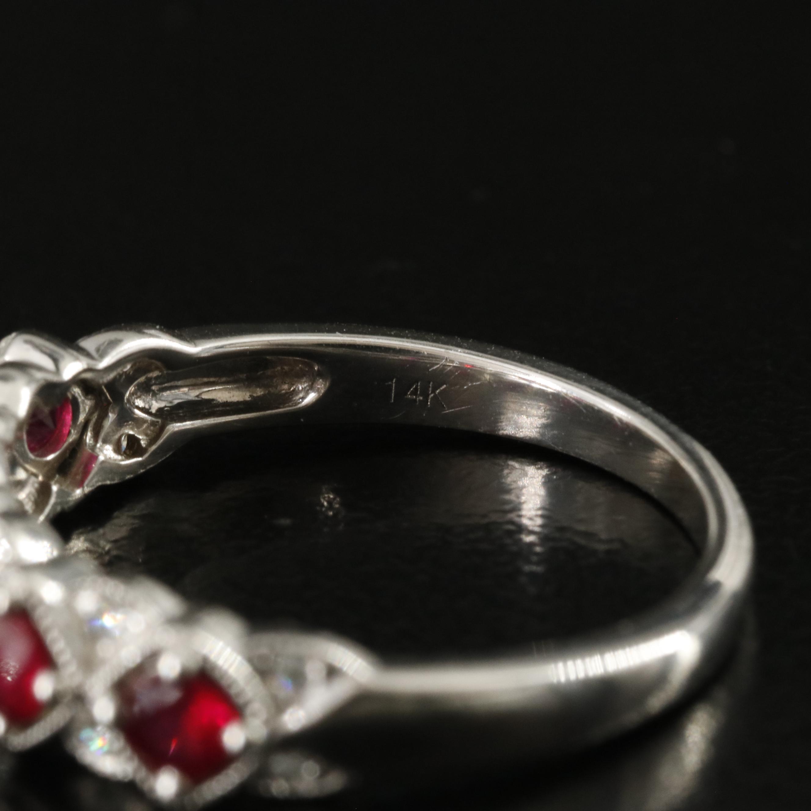 14K Ruby and Diamond Ring