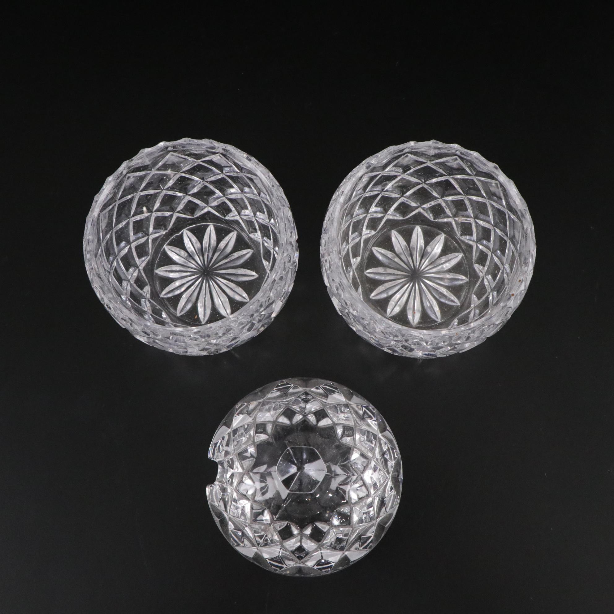 Westmoreland "Della Robbia" Nappy with Avon and Other Pressed Glass Items