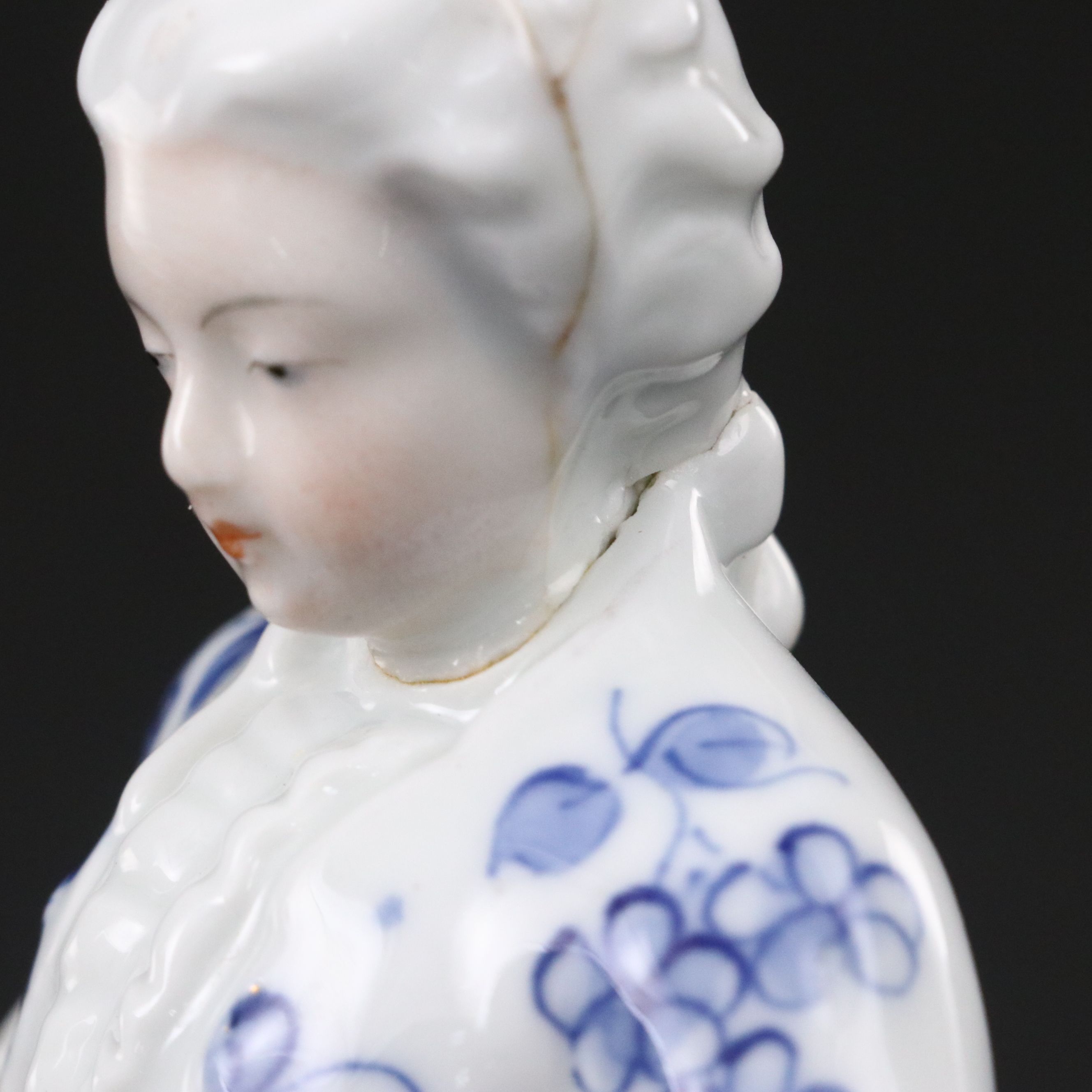European Style Porcelain Rococo Figurines, Early to Mid-20th Century