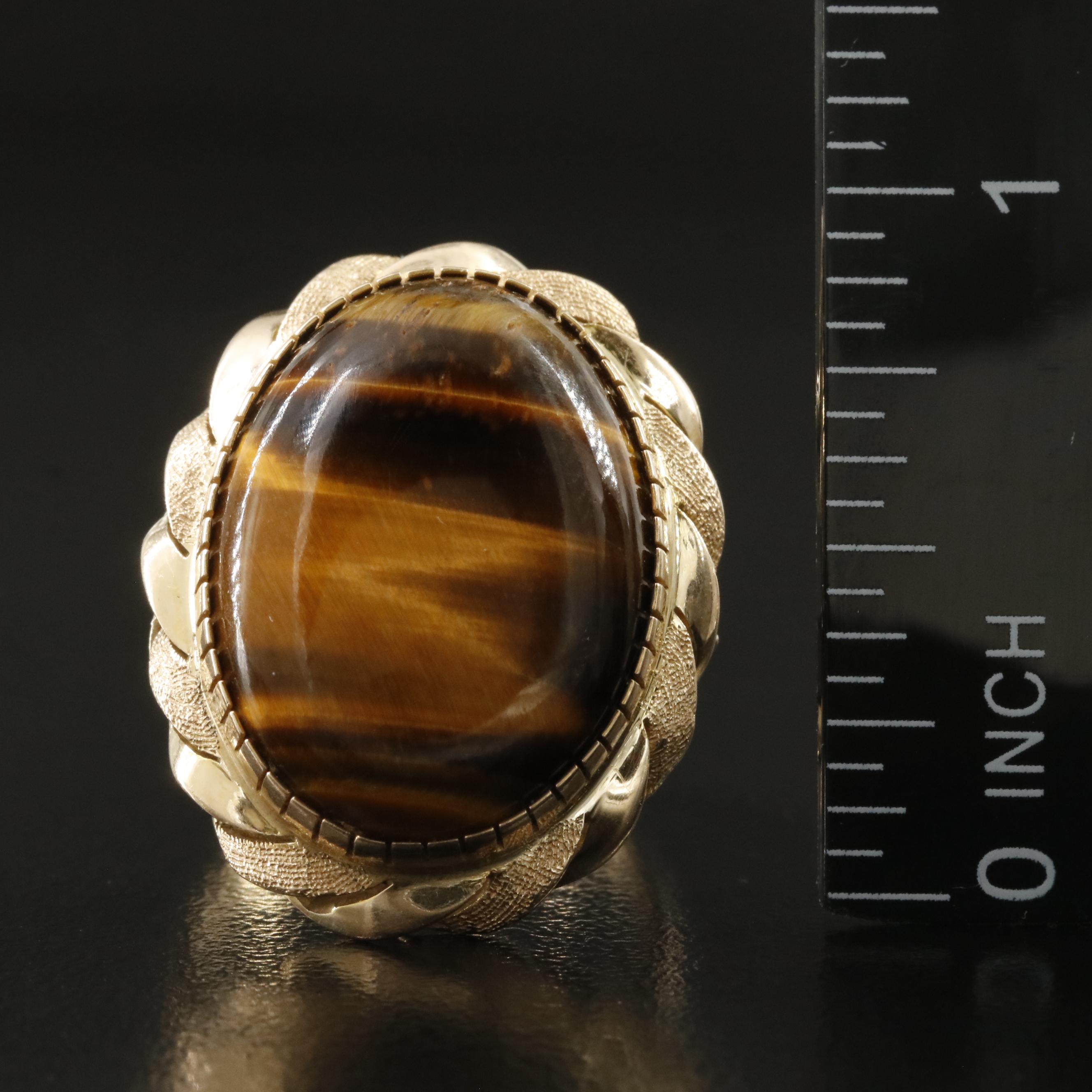 14K Tiger's Eye Ring