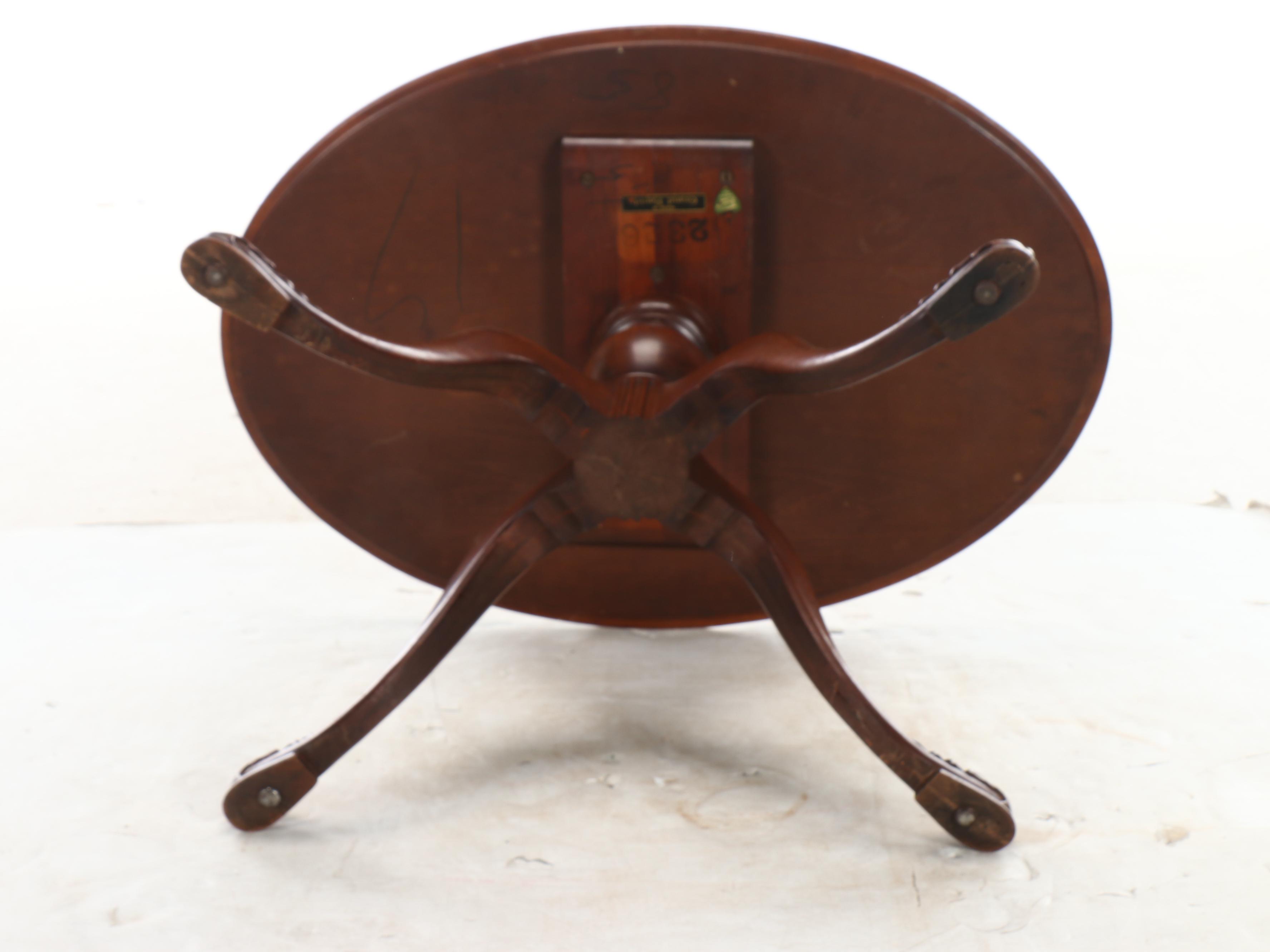 Imperial Mahogany Oval Side Table