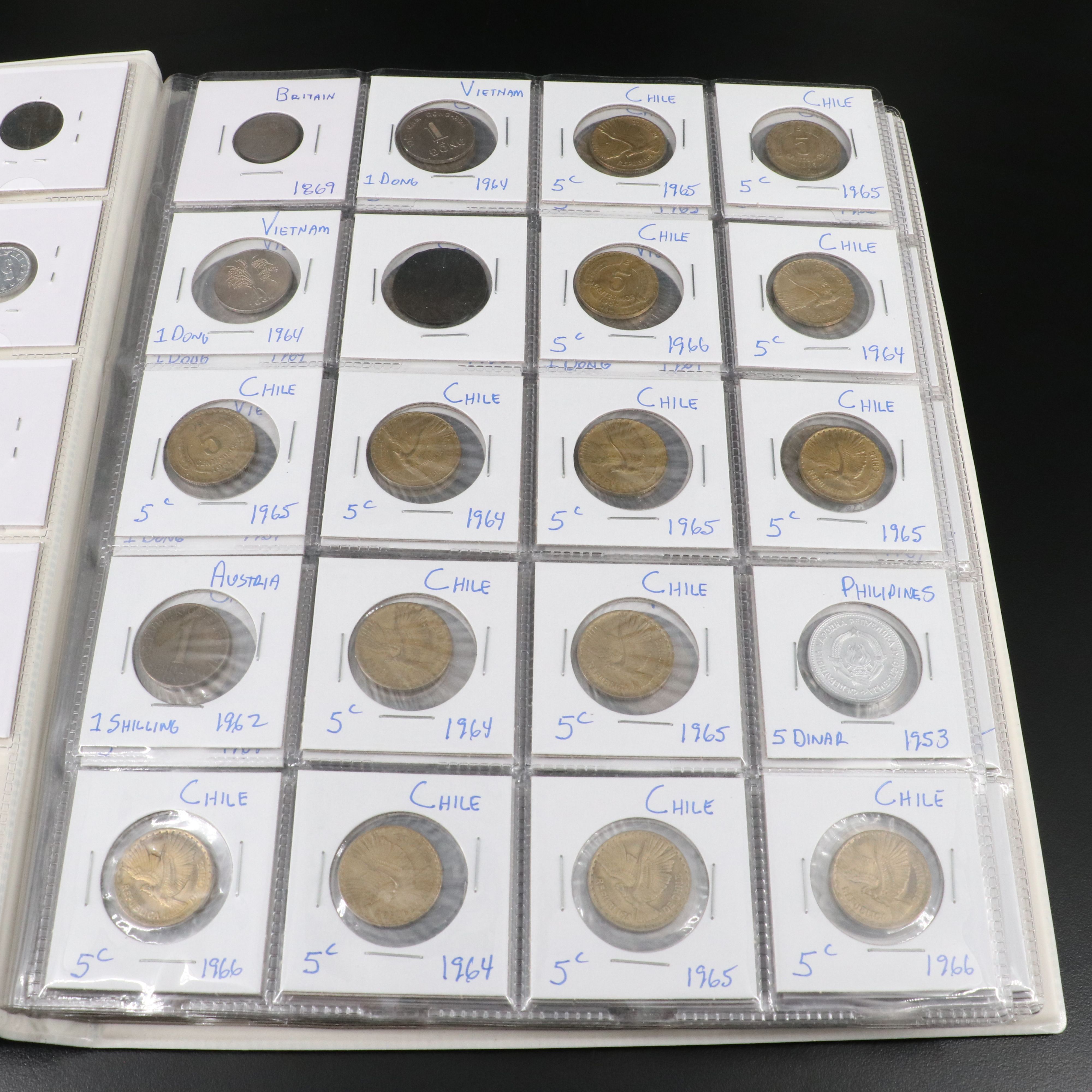Collection of 198 Modern Foreign Coins