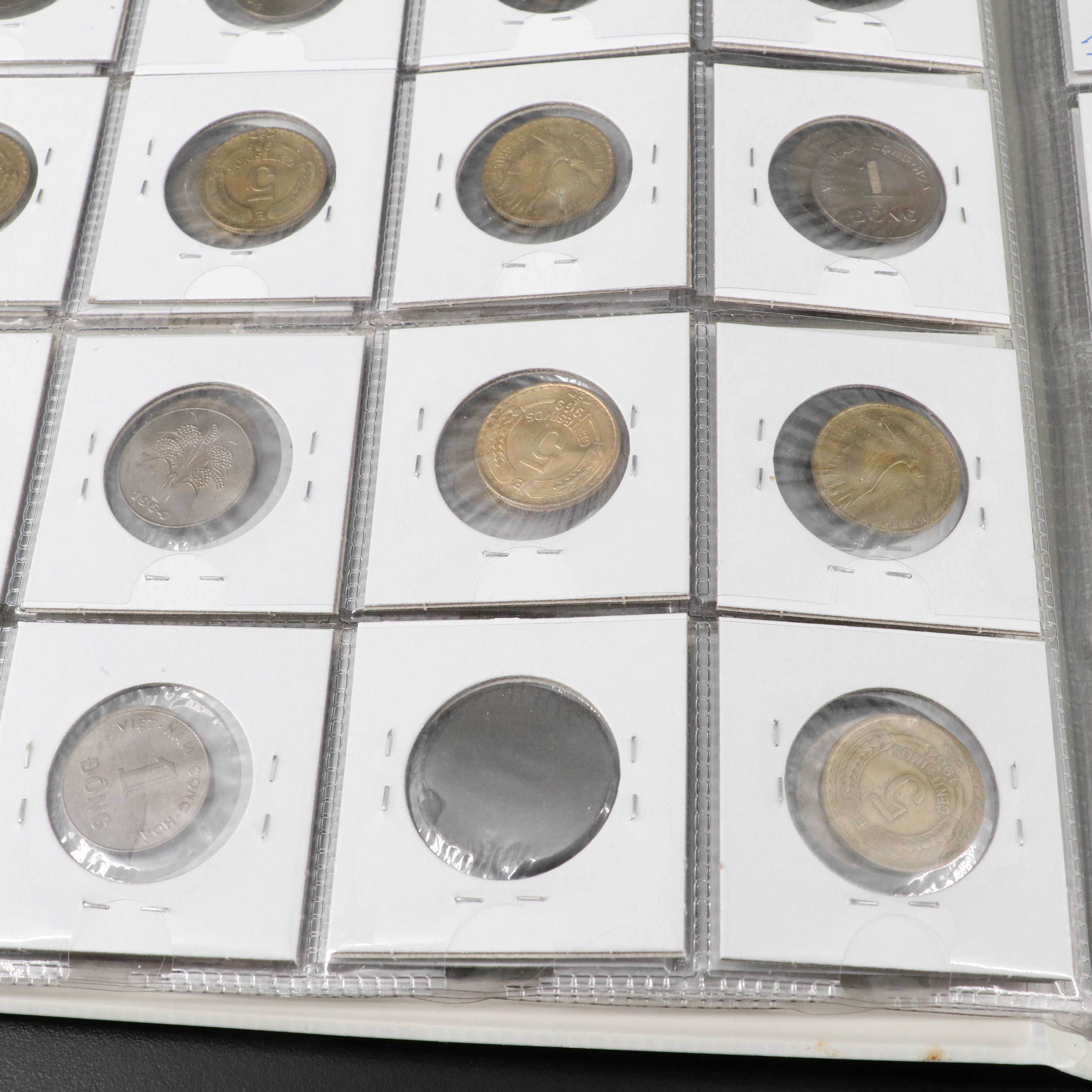 Collection of 198 Modern Foreign Coins