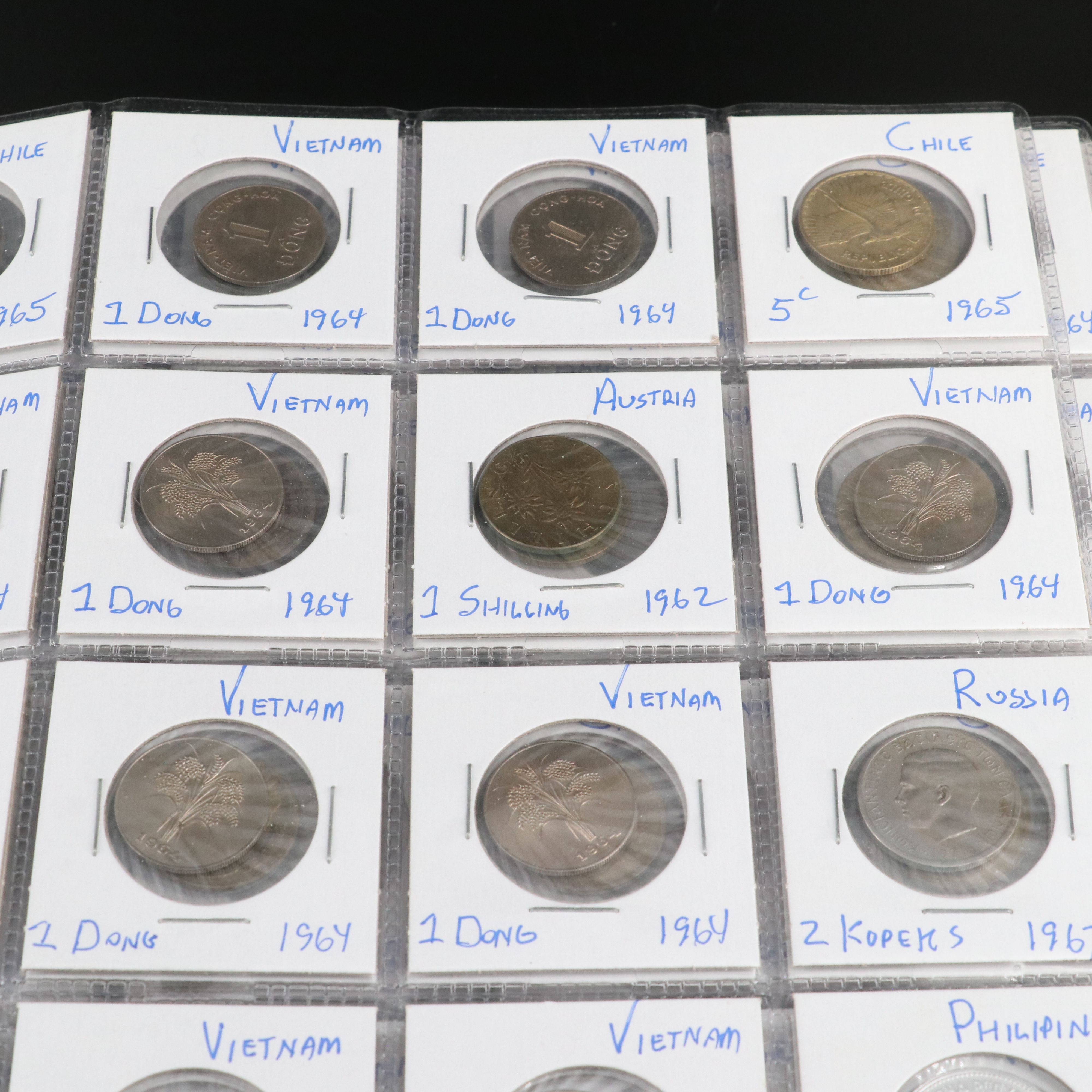 Collection of 198 Modern Foreign Coins