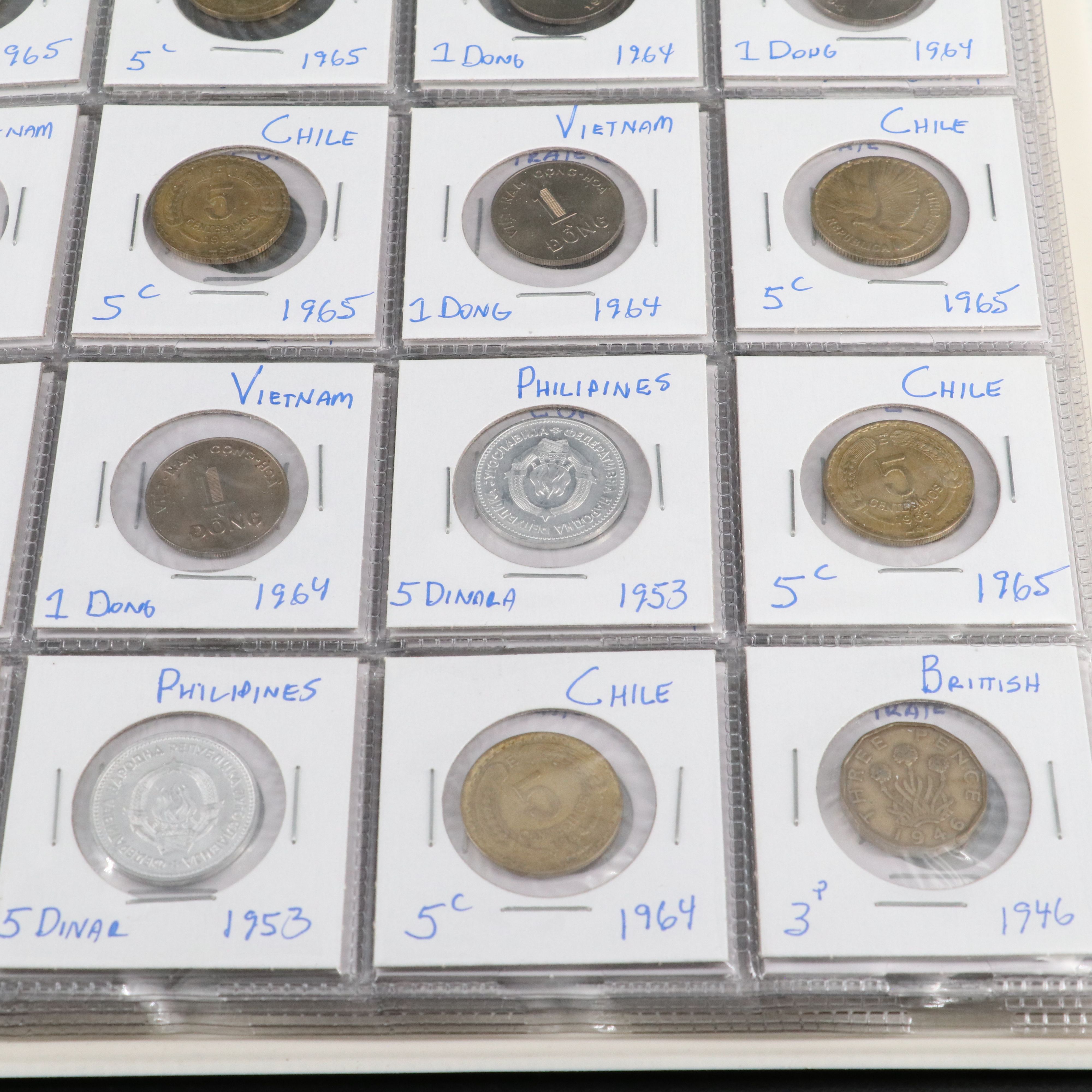Collection of 198 Modern Foreign Coins
