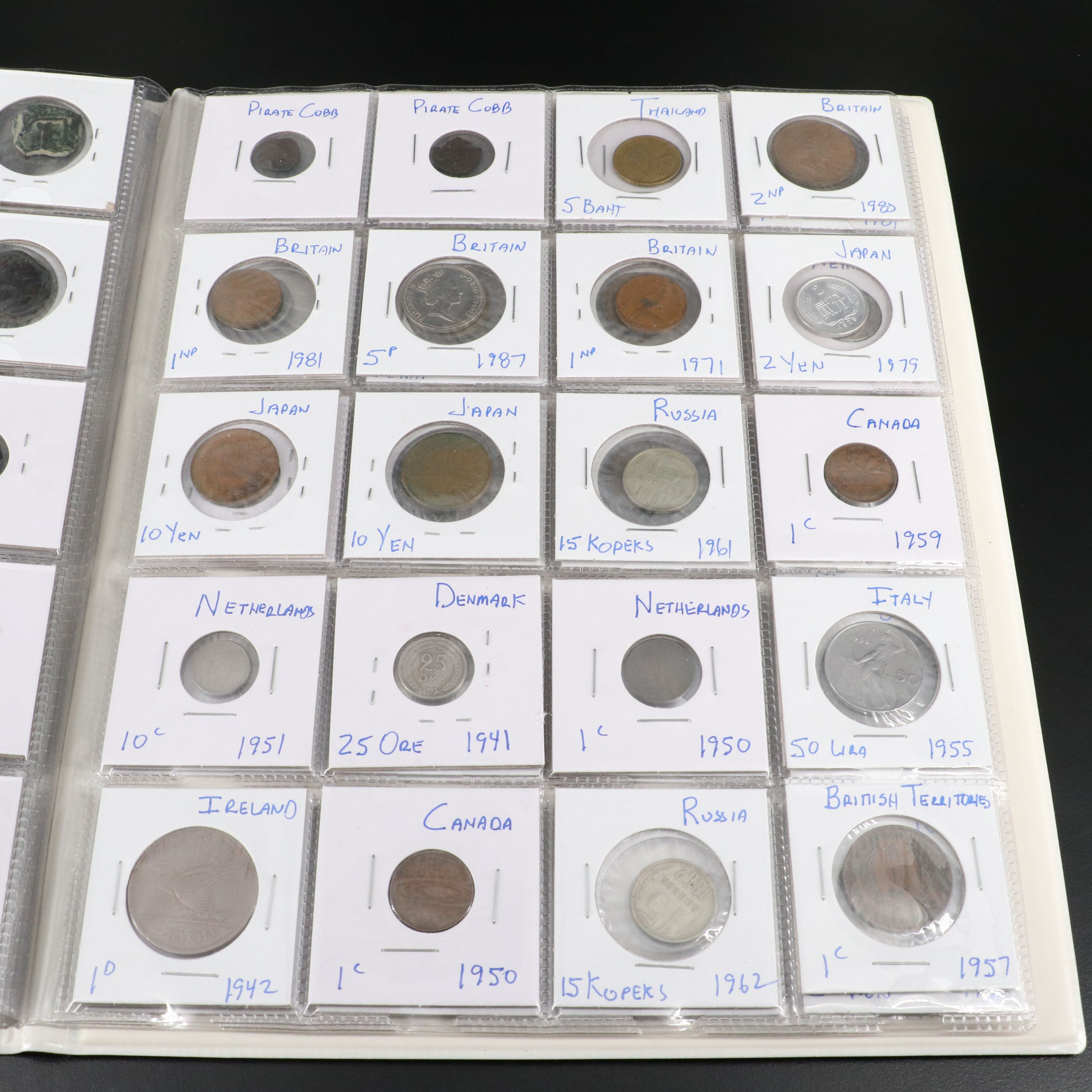 Collection of 198 Modern Foreign Coins
