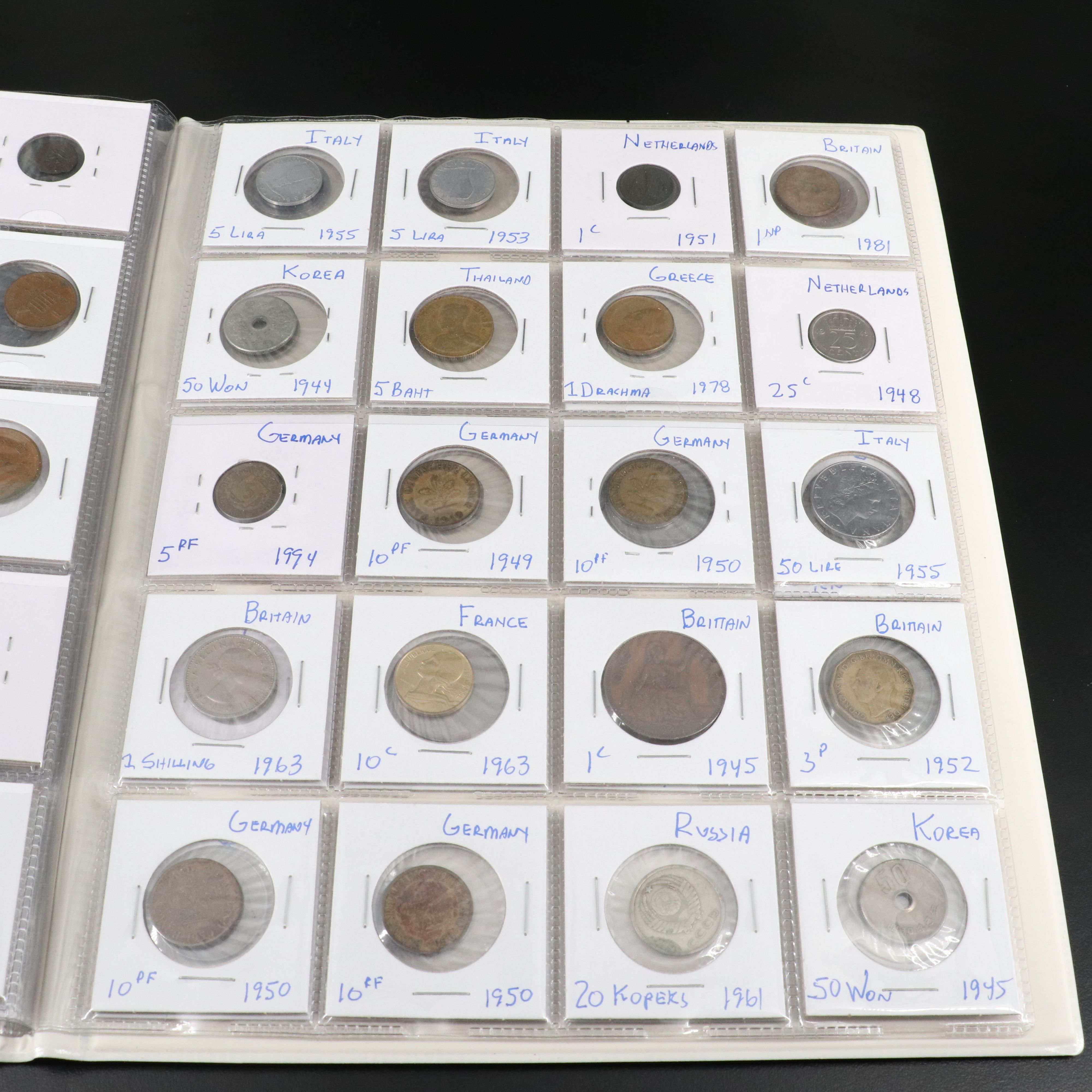 Collection of 198 Modern Foreign Coins