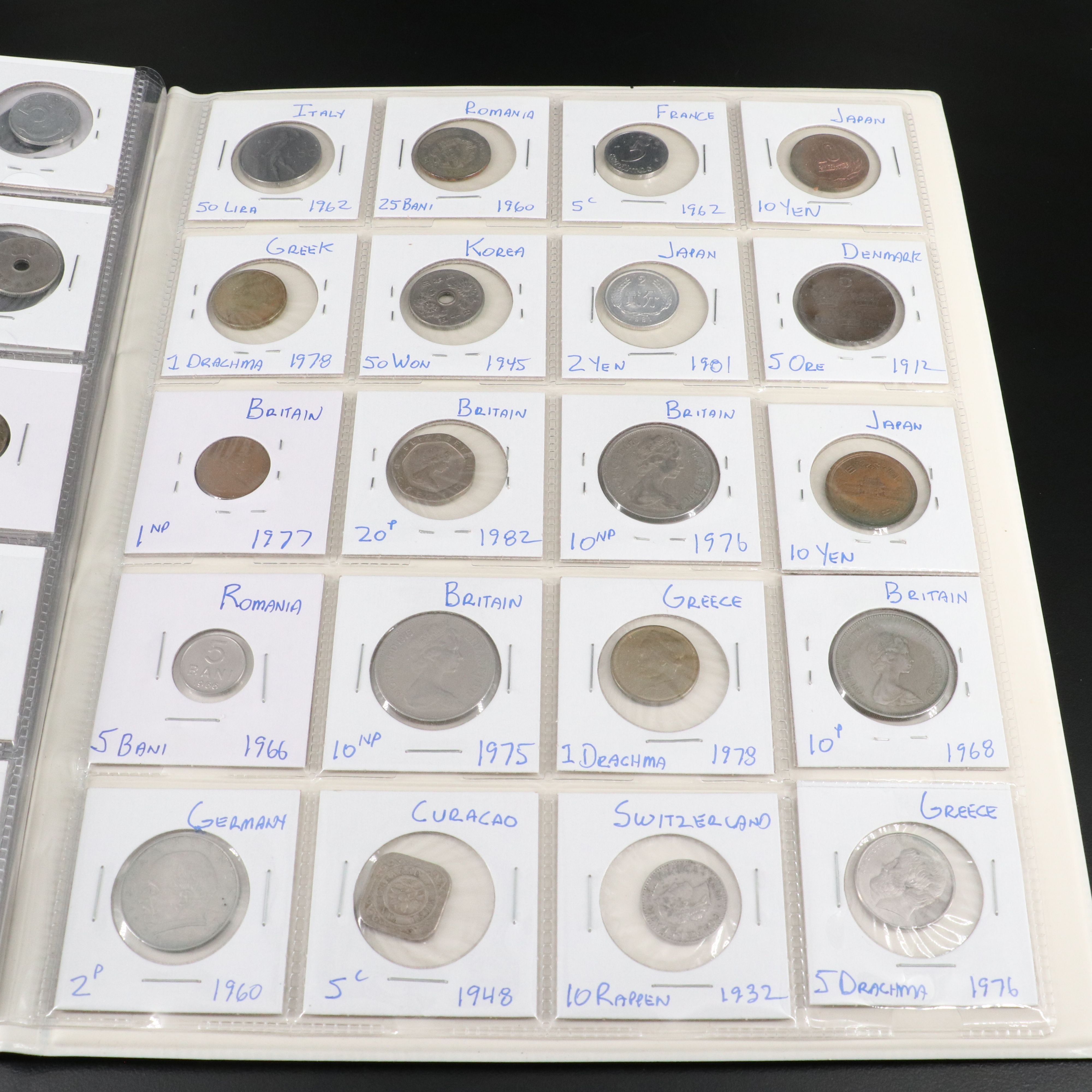 Collection of 198 Modern Foreign Coins
