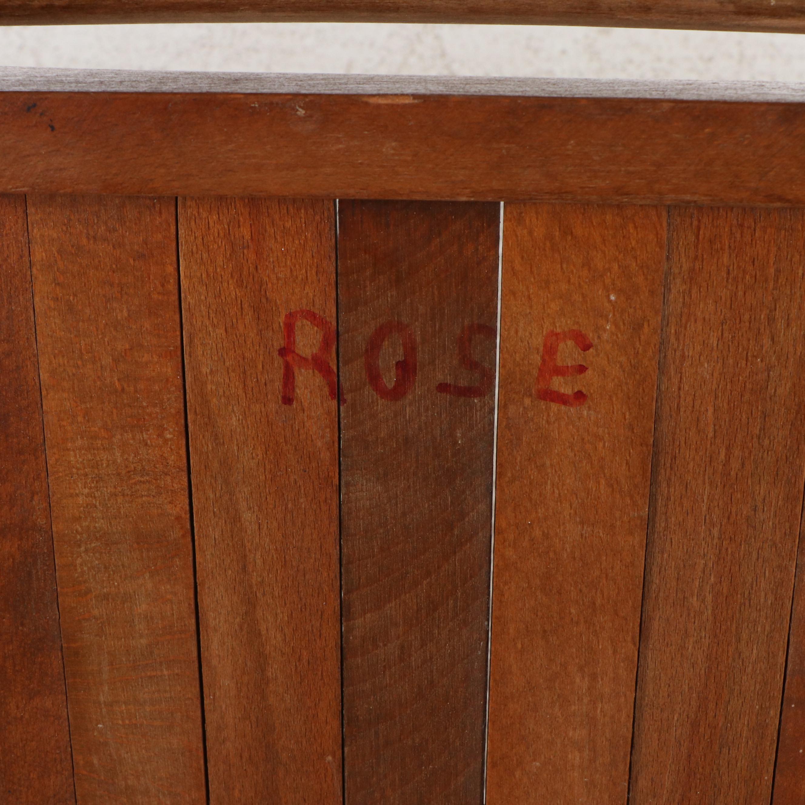 Set of Five Wooden Folding Chairs