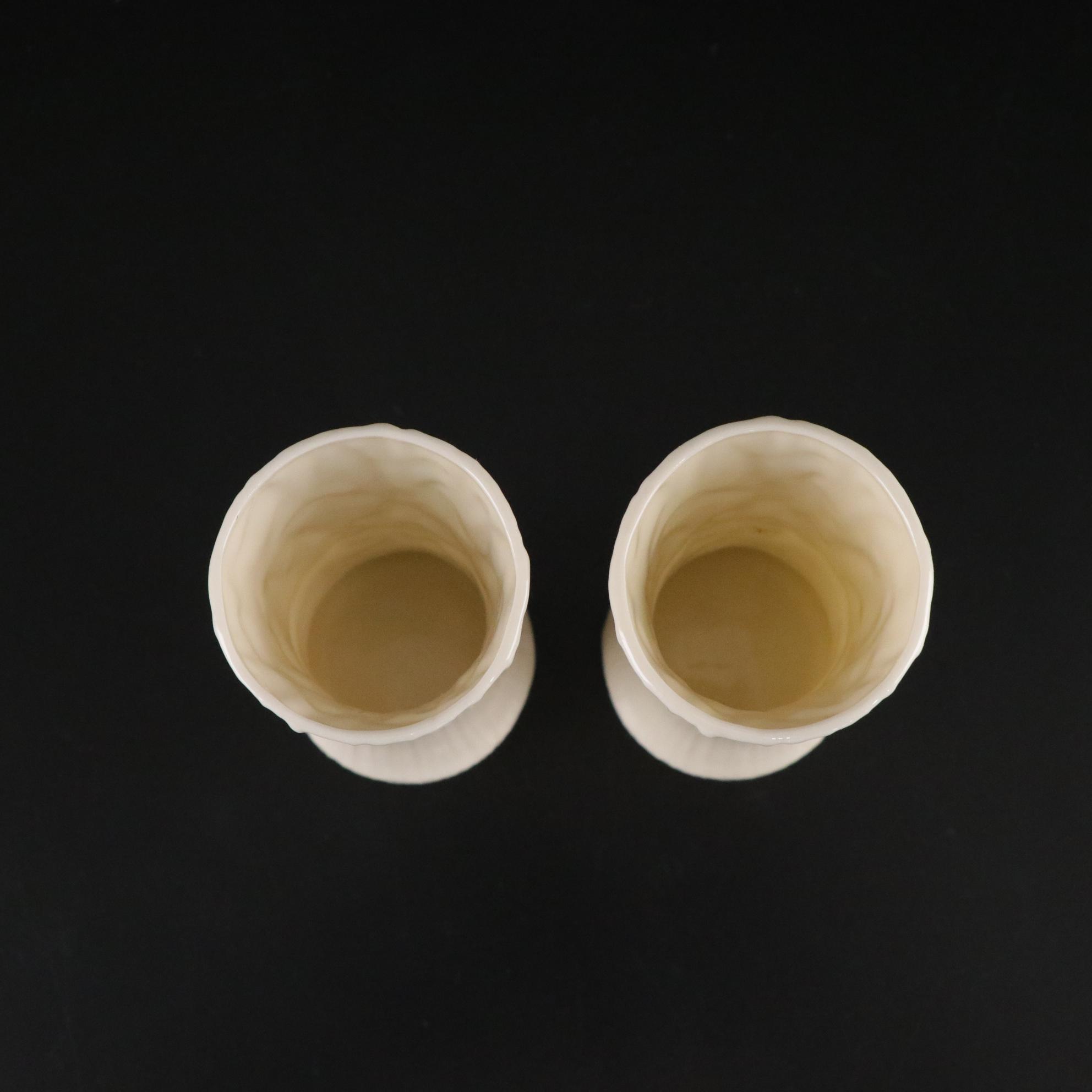 Belleek Porcelain "Lily of the Valley" Vase and Four More Items