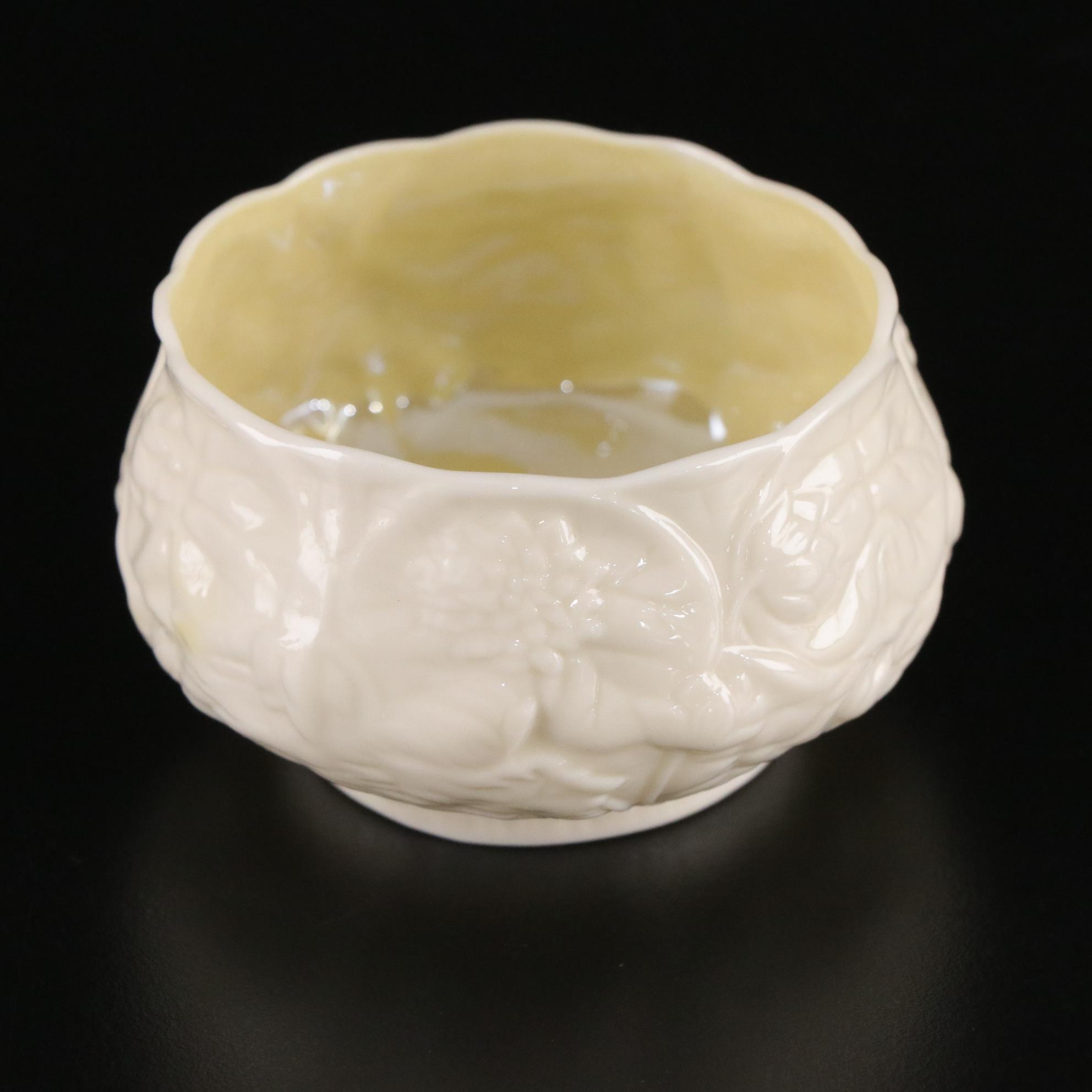 Belleek Porcelain "Lily of the Valley" Vase and Four More Items