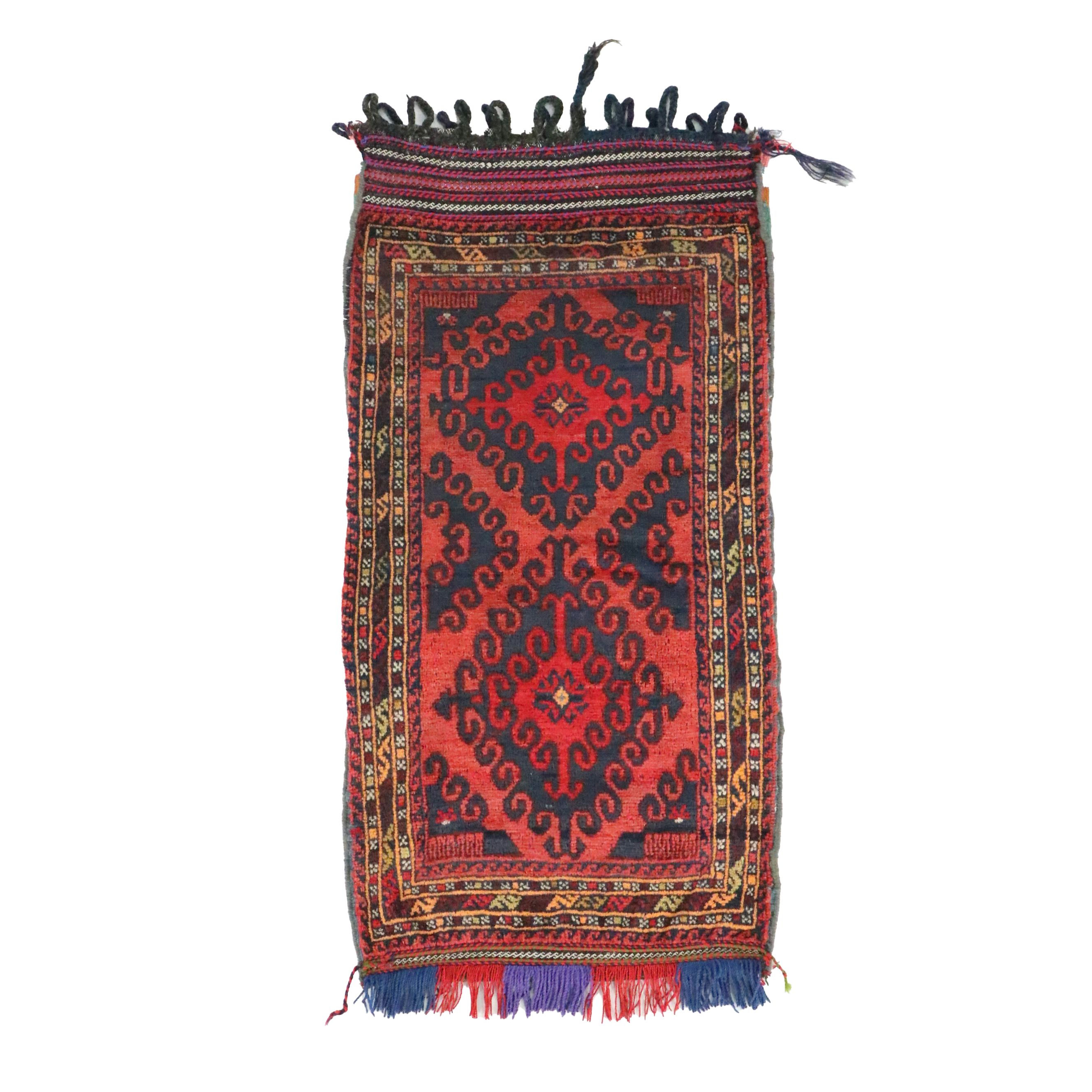 Hand-Knotted Afghan Baluch Balisht Bag Pillow Cover