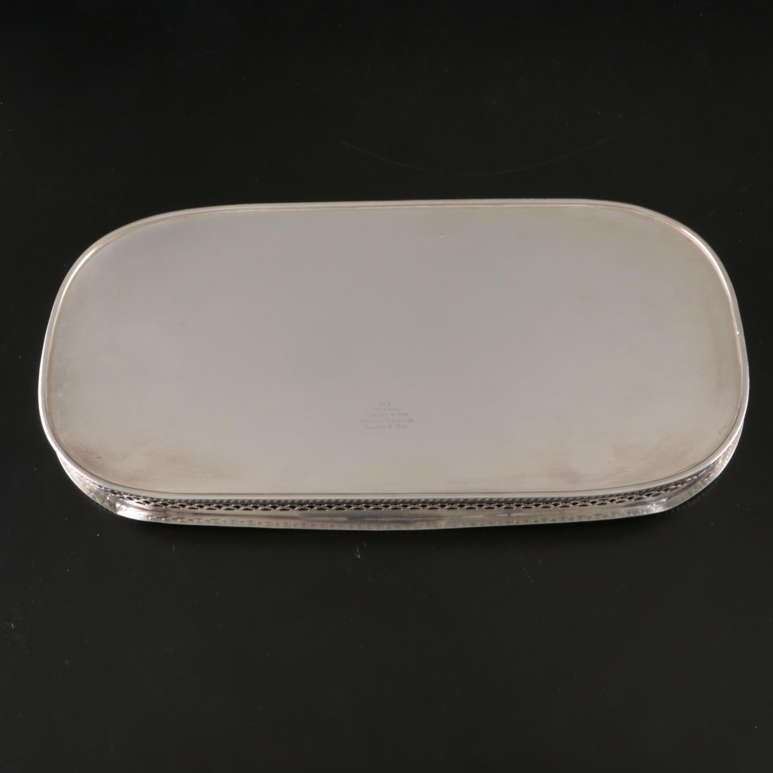 Towle with Reed & Barton and Other Silver Plate Serving Trays