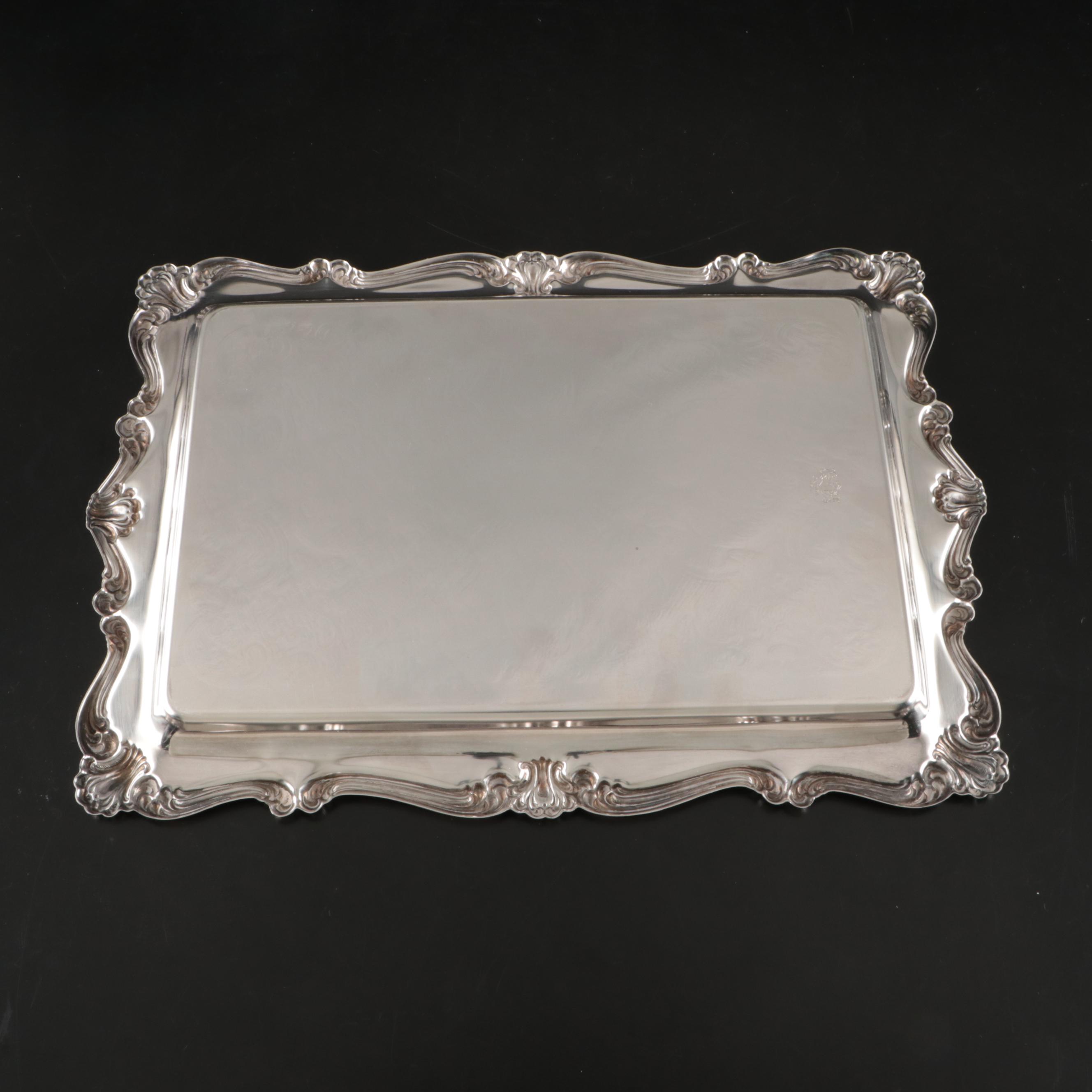 Towle with Reed & Barton and Other Silver Plate Serving Trays