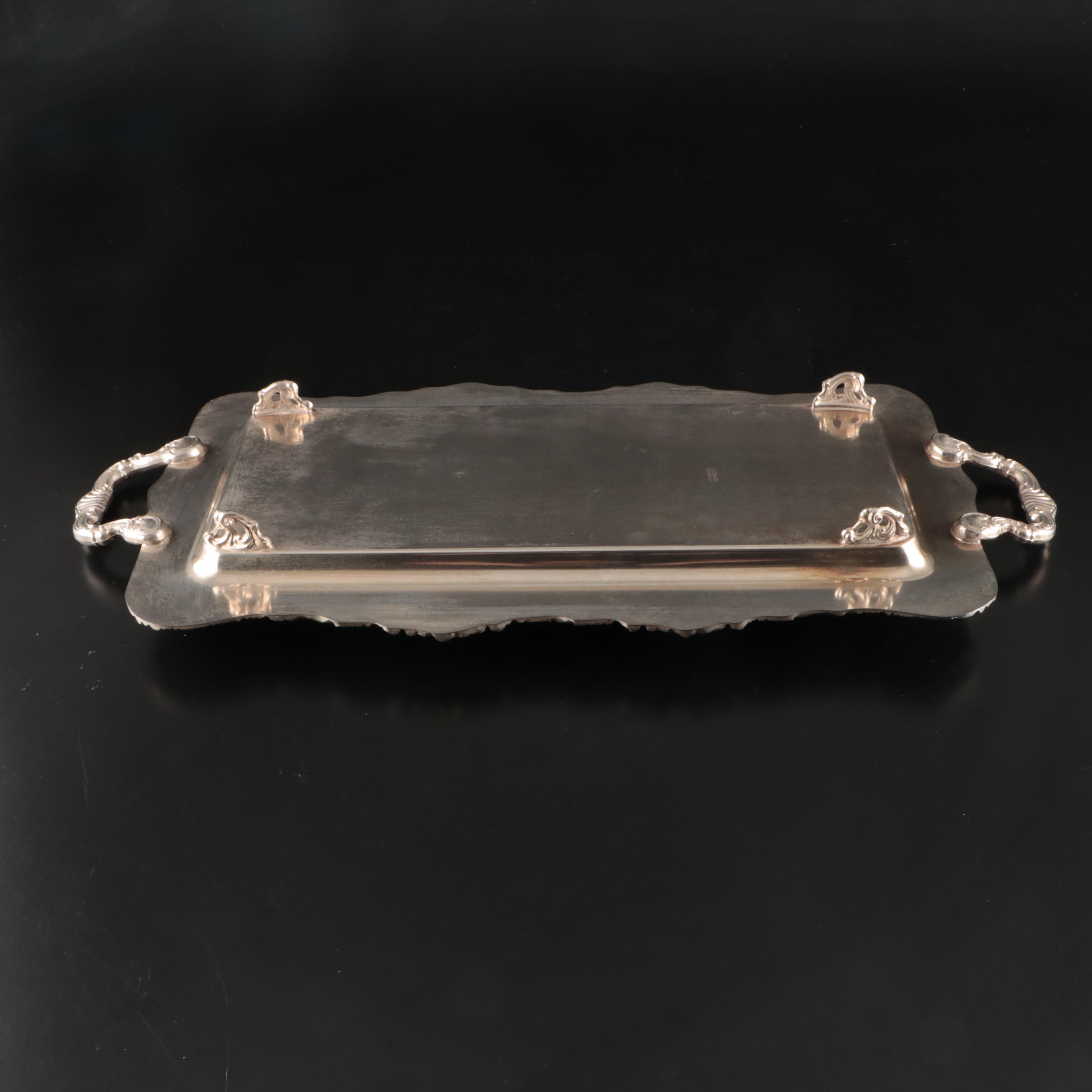 Towle with Reed & Barton and Other Silver Plate Serving Trays