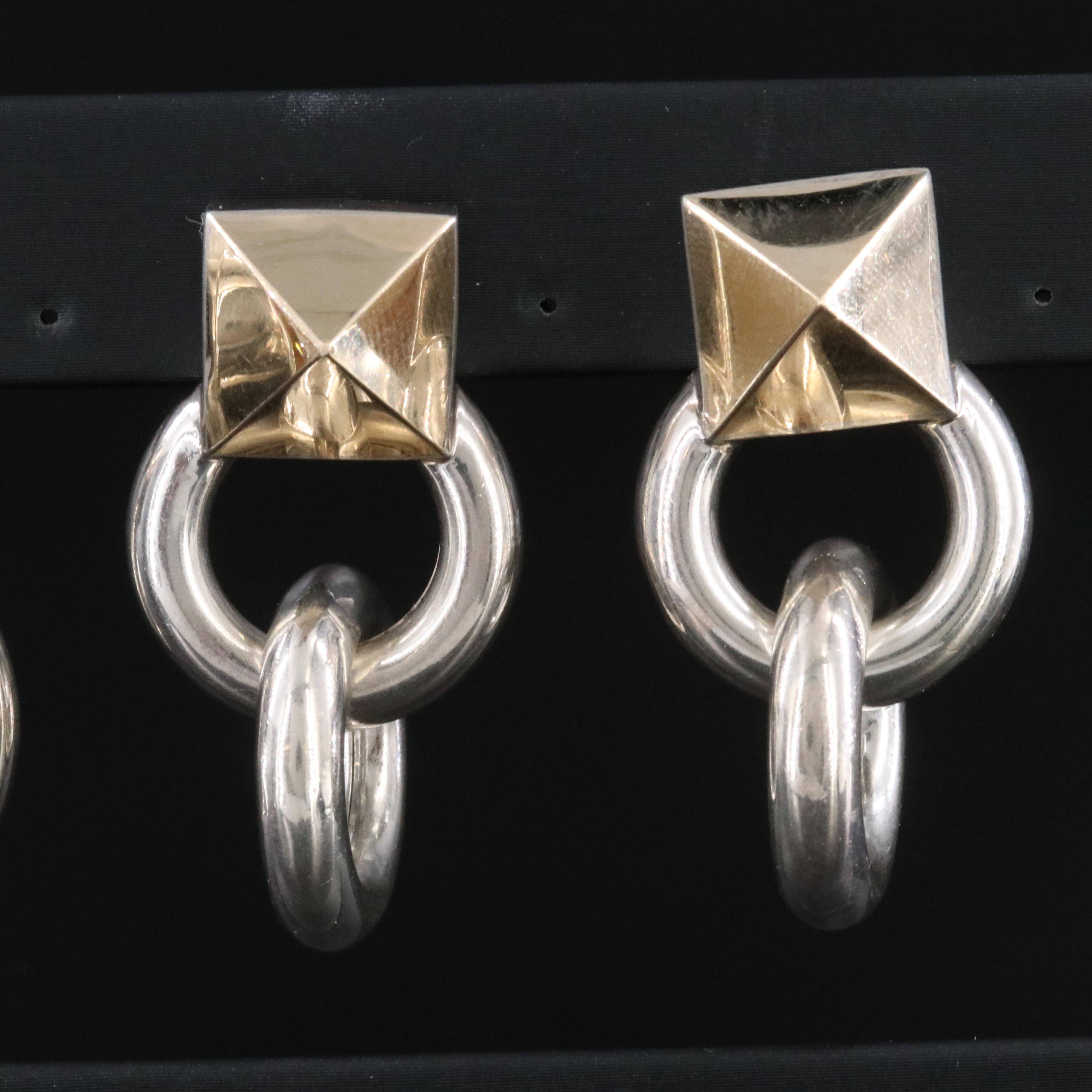 M & J Savitt and Citrine Featured in Sterling Earrings