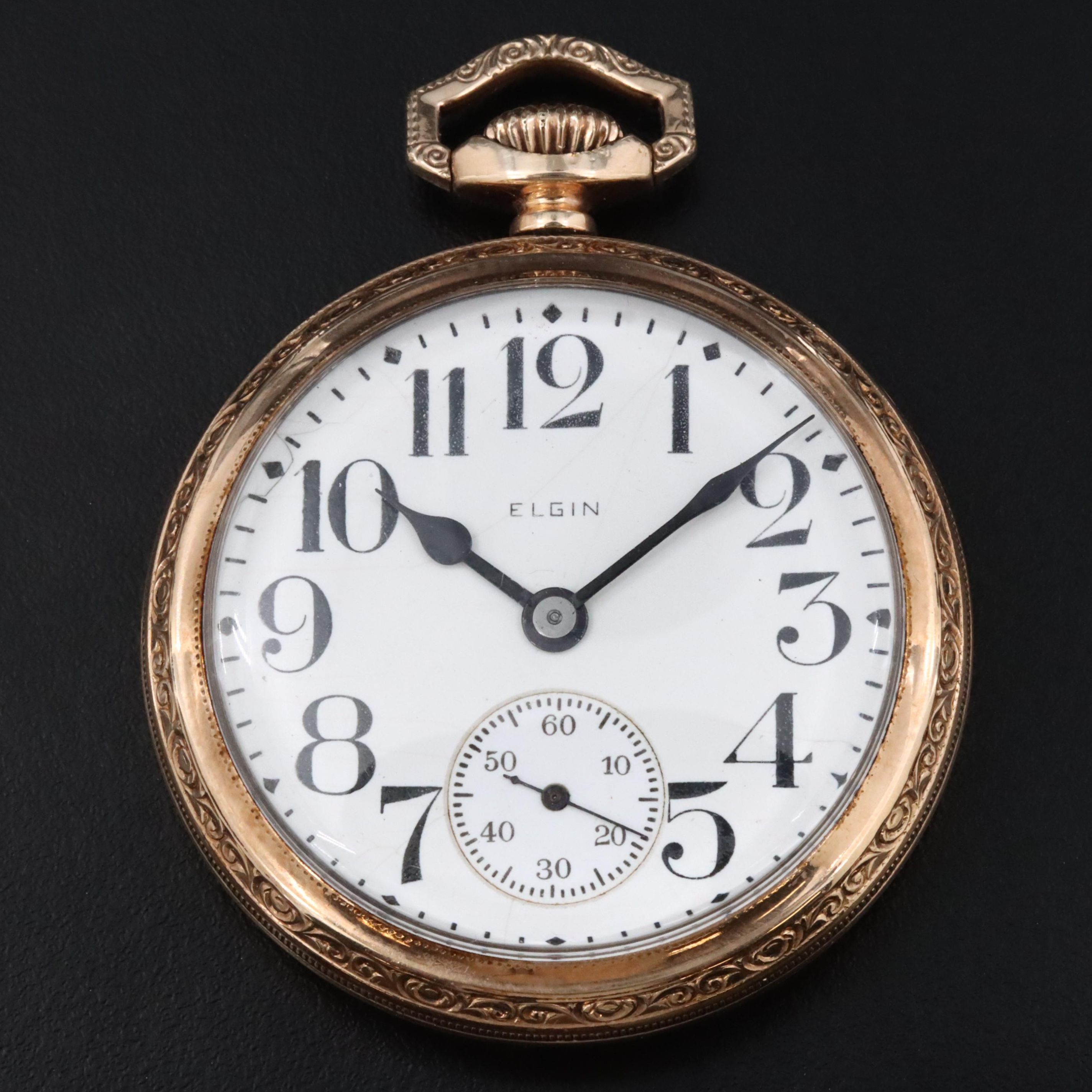 1927 Elgin 10K Gold Filled Pocket Watch