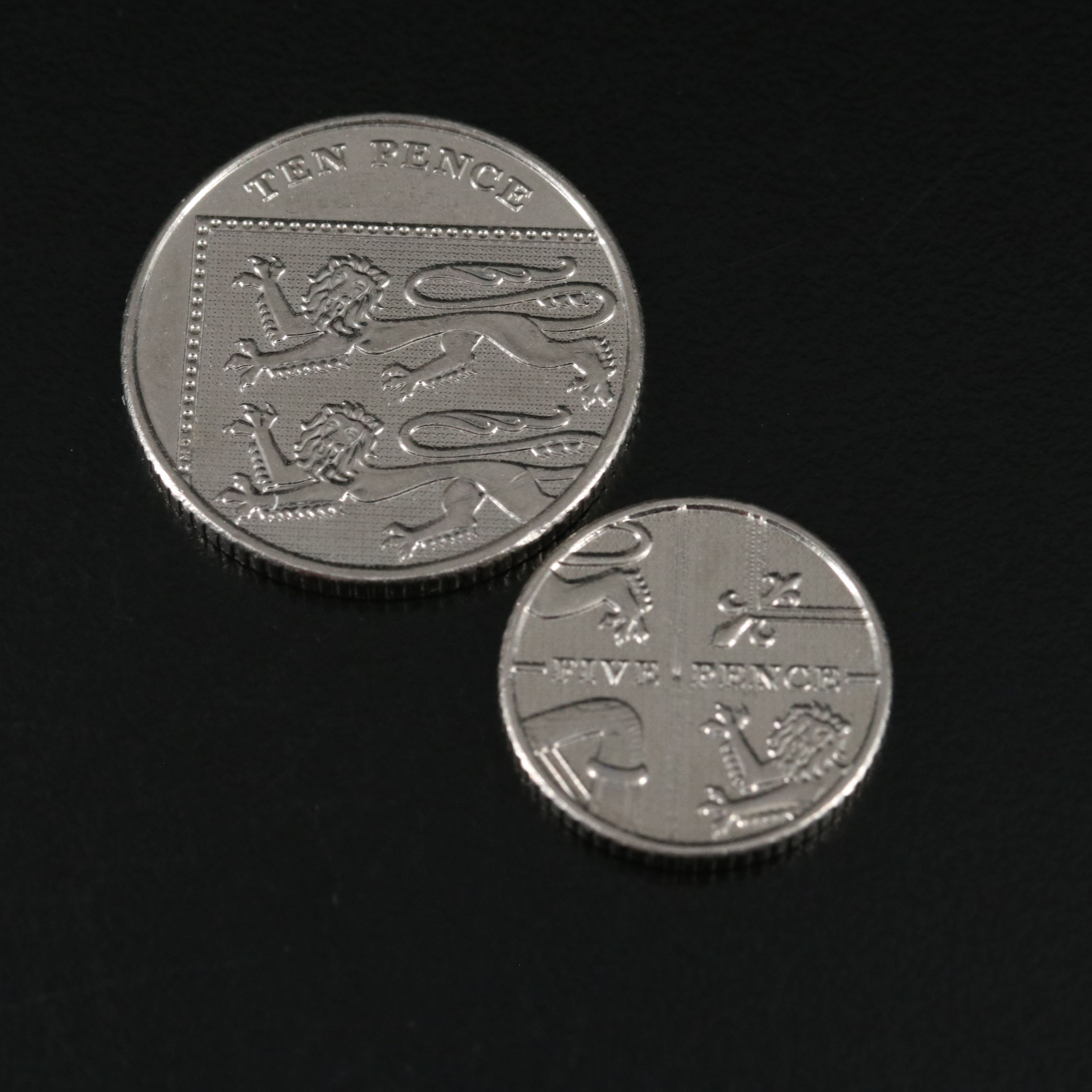 Five British Coins