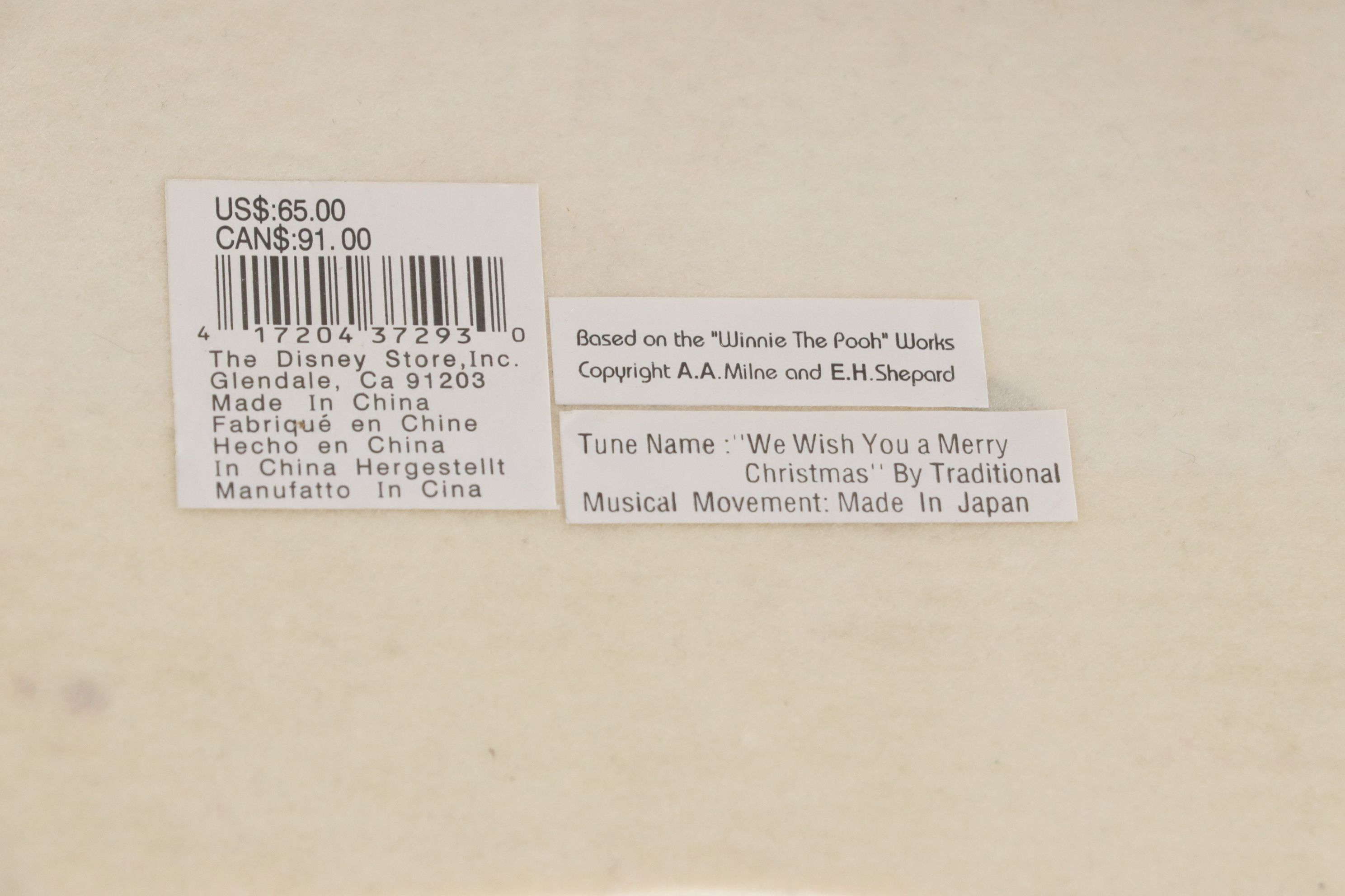 Hallmark Disney Christmas Musical Train Set 2000 with John Deere Firetruck Bank