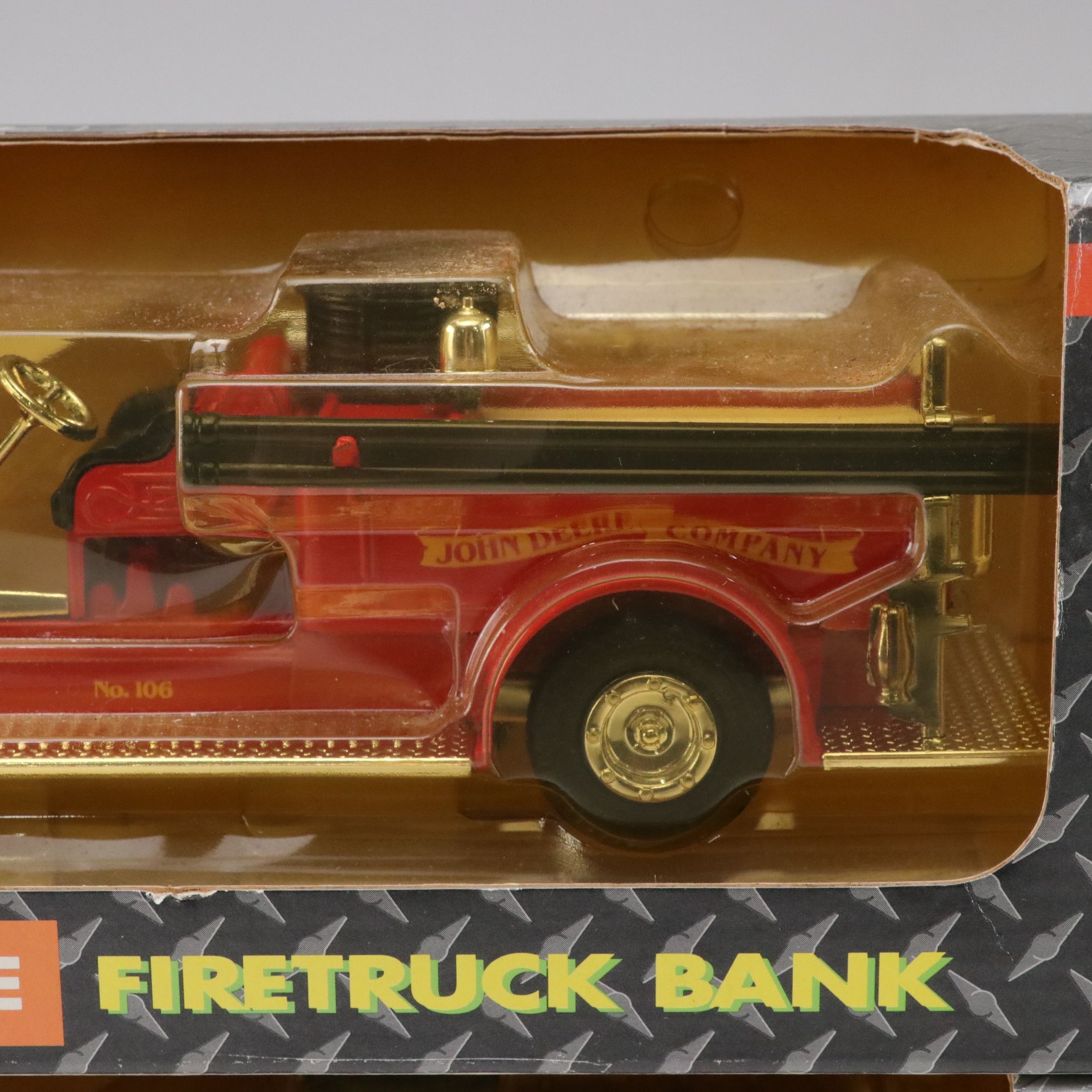 Hallmark Disney Christmas Musical Train Set 2000 with John Deere Firetruck Bank