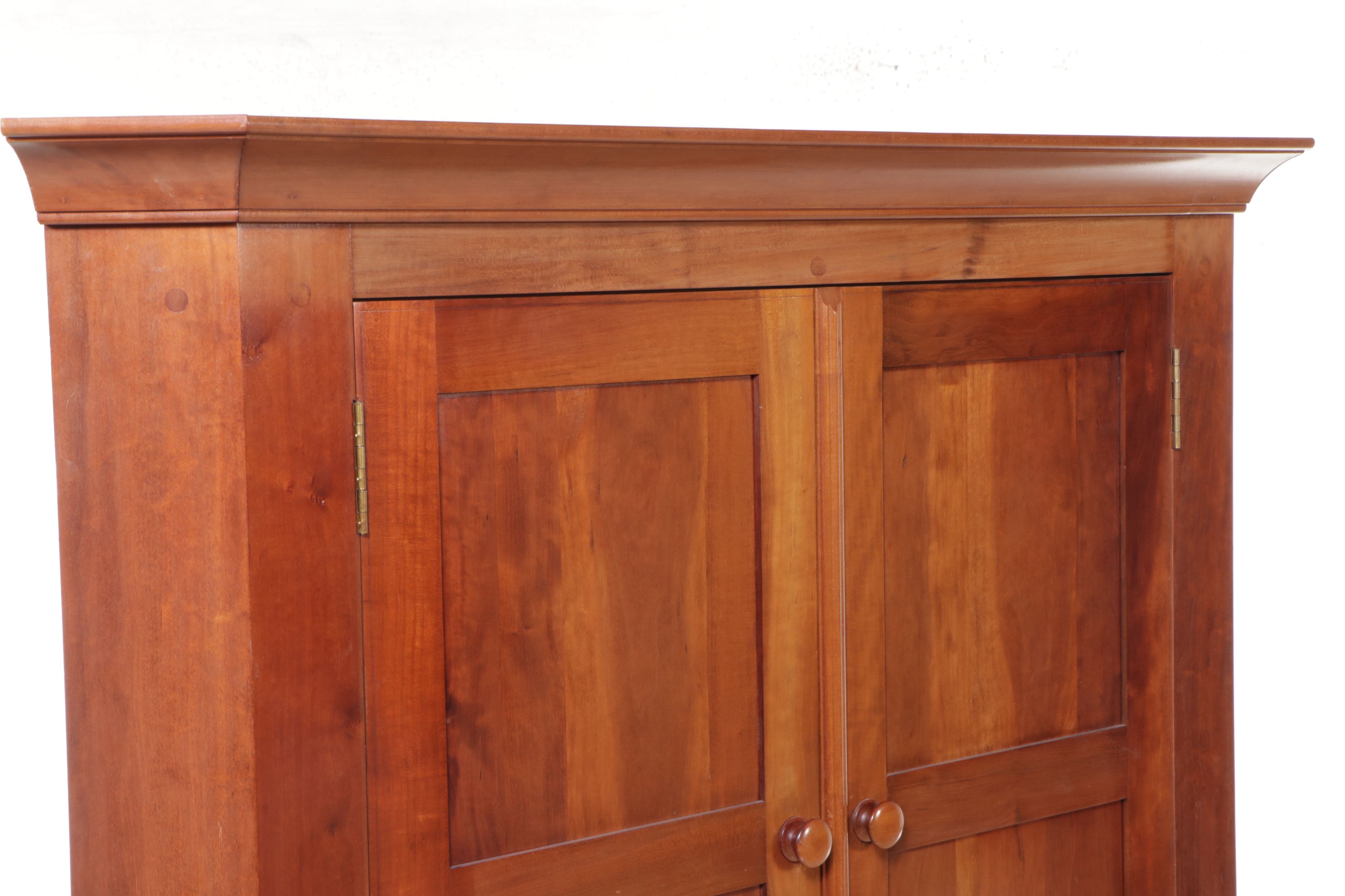 American Federal Style Cherry Corner Cabinet, Late 20th Century
