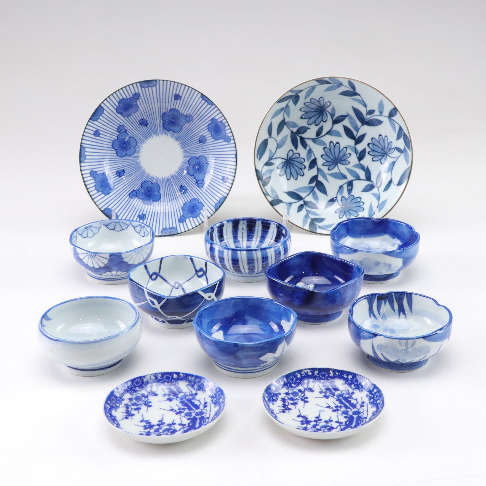 Japanese Porcelain Bowls and Sauce Dishes