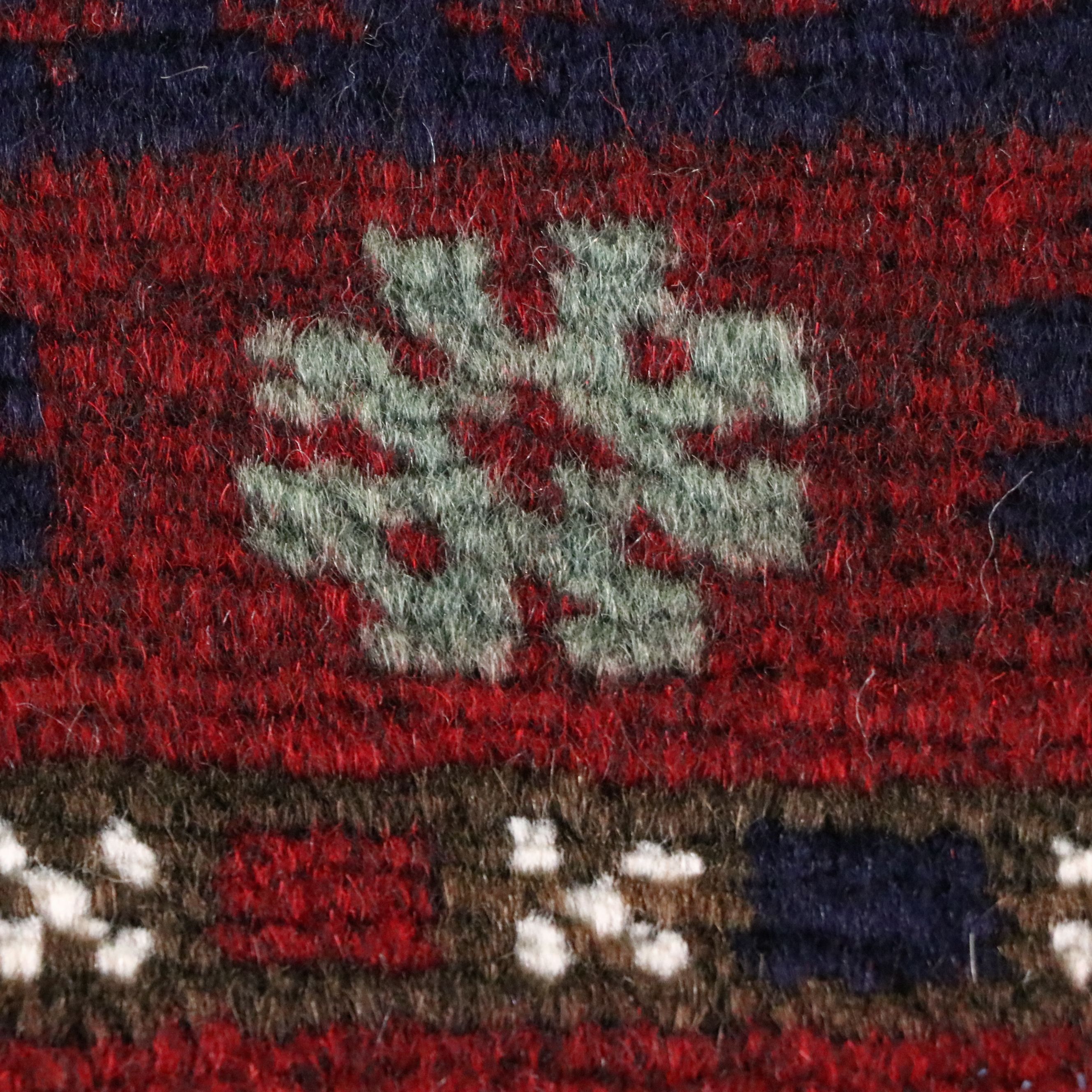 2'11 x 3'11 Hand-Knotted Afghan Baluch Balisht Bag Pillow Cover