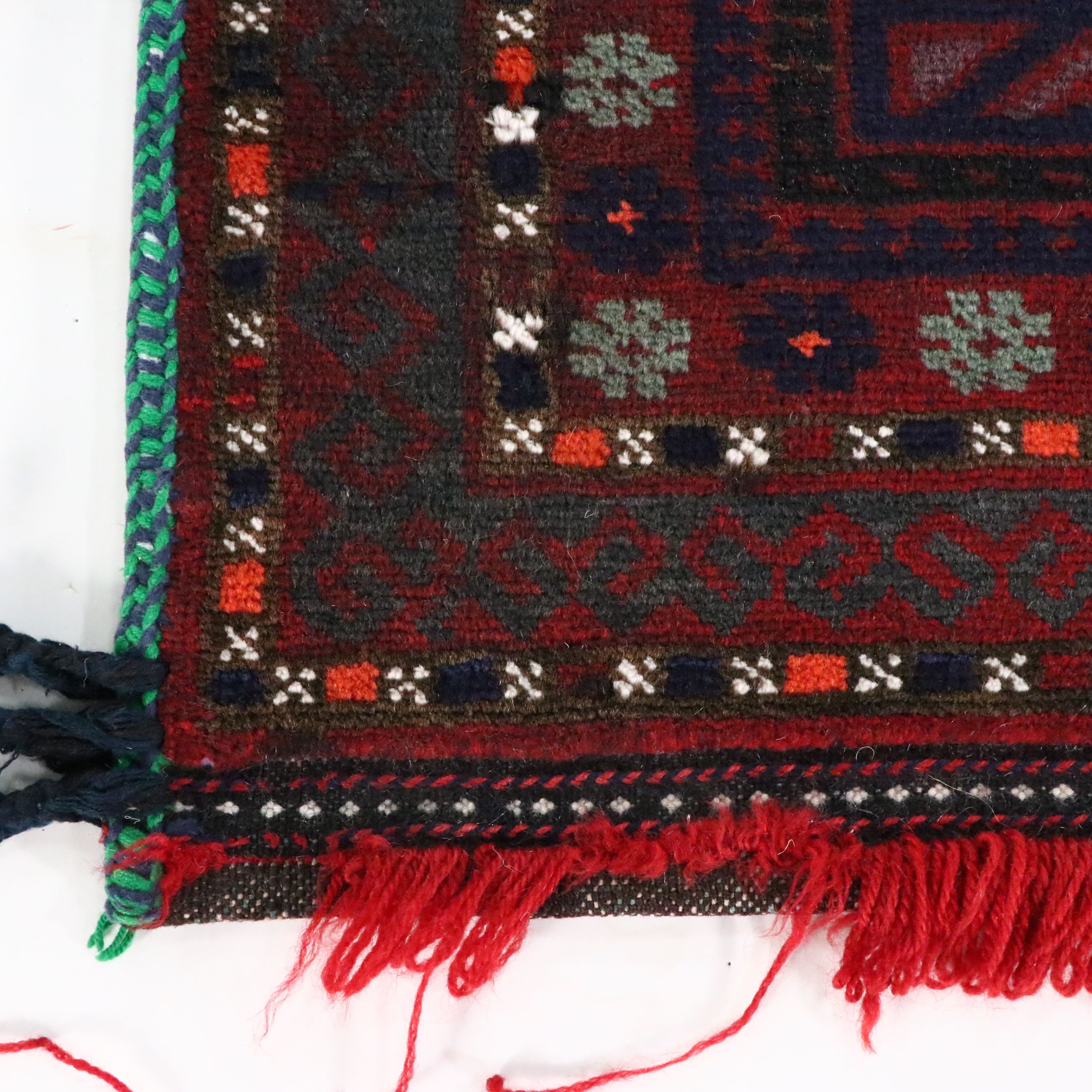 2'11 x 3'11 Hand-Knotted Afghan Baluch Balisht Bag Pillow Cover