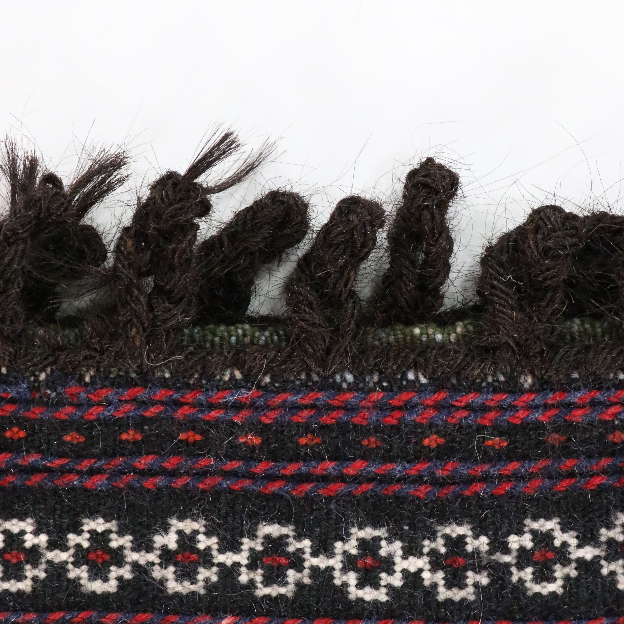 2'11 x 3'11 Hand-Knotted Afghan Baluch Balisht Bag Pillow Cover