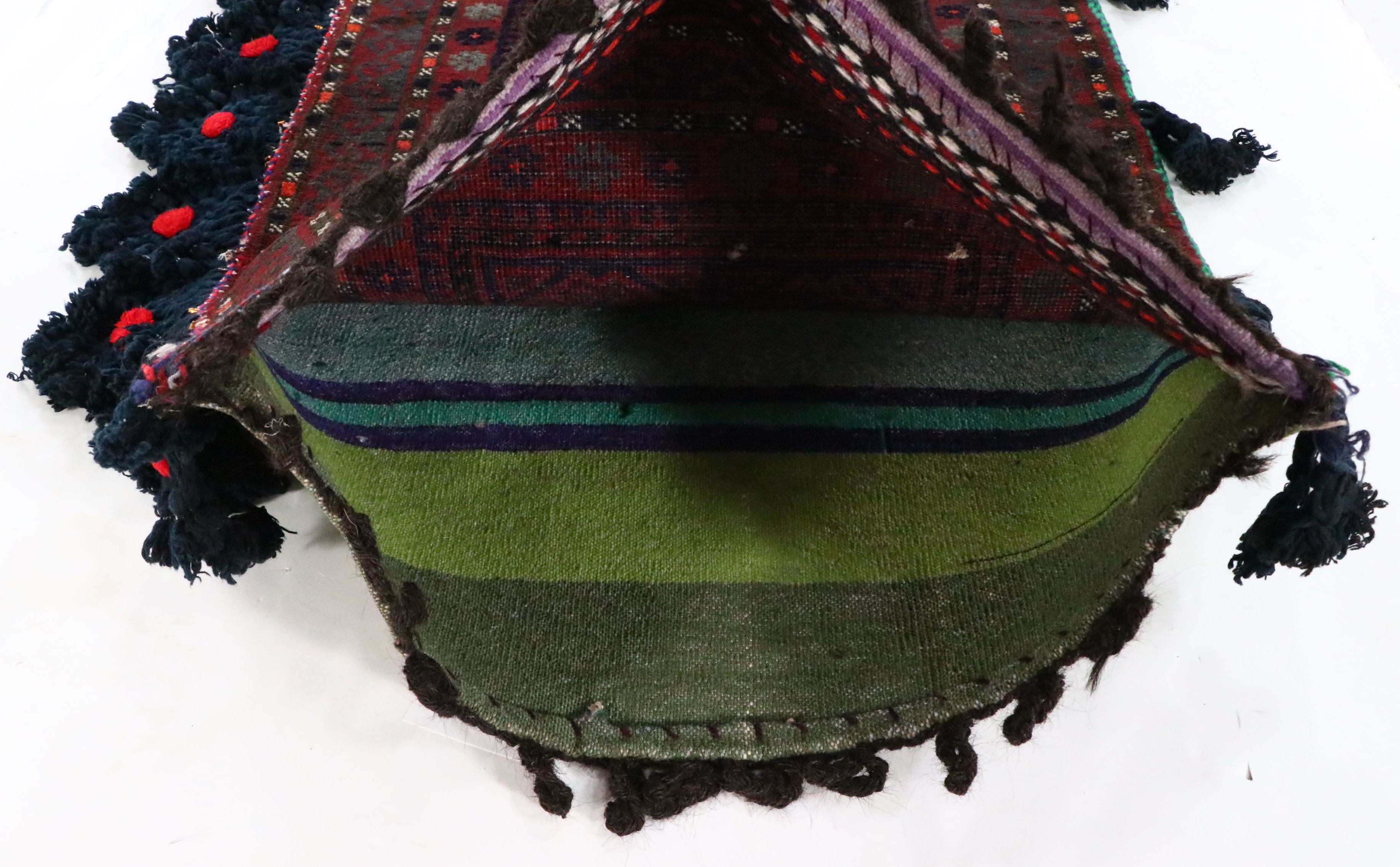 2'11 x 3'11 Hand-Knotted Afghan Baluch Balisht Bag Pillow Cover