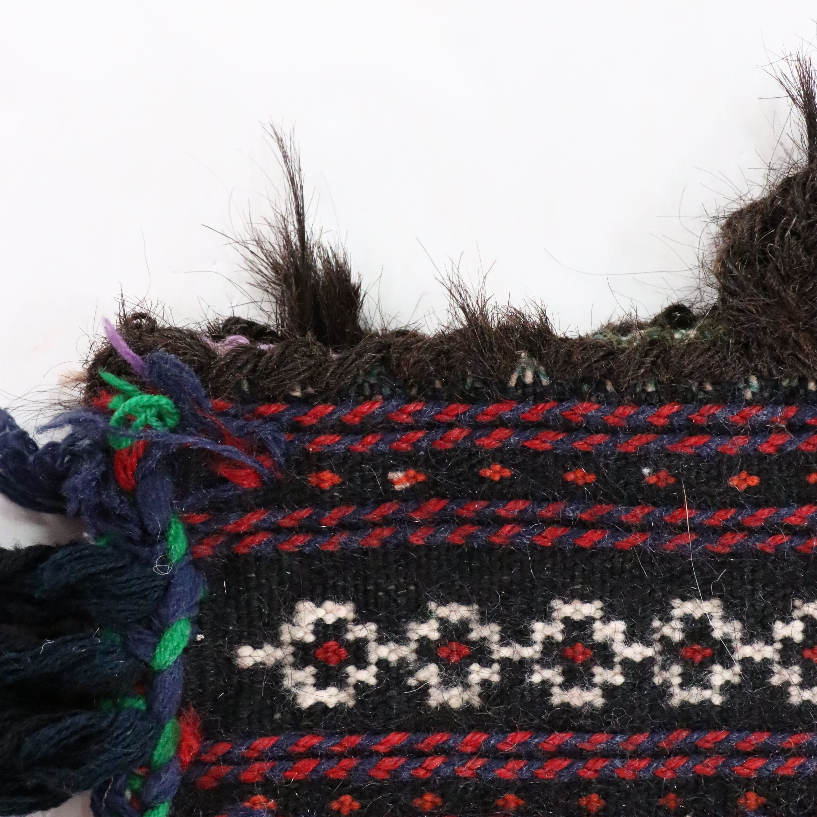 2'11 x 3'11 Hand-Knotted Afghan Baluch Balisht Bag Pillow Cover