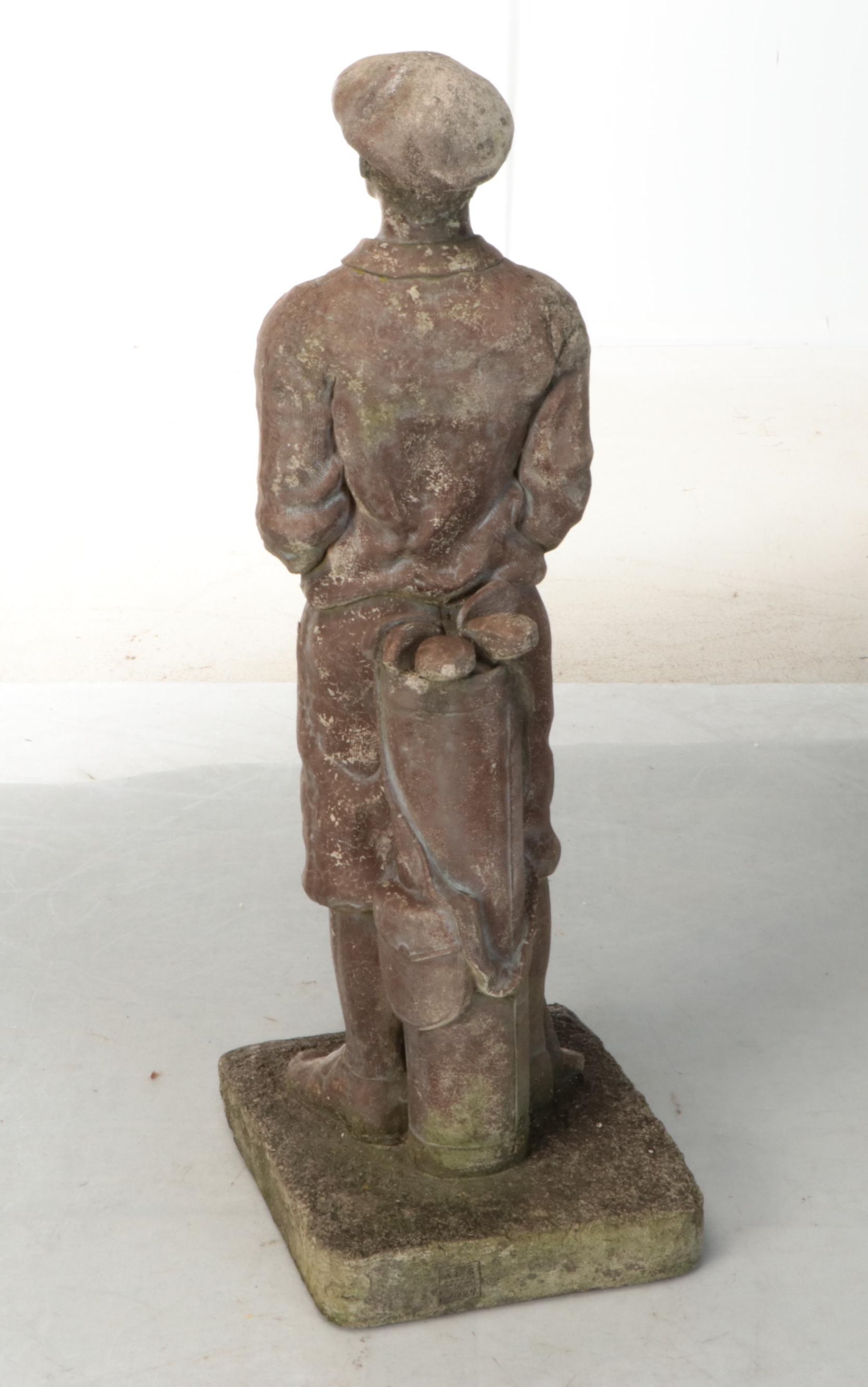 Golfer Concrete Garden Statue