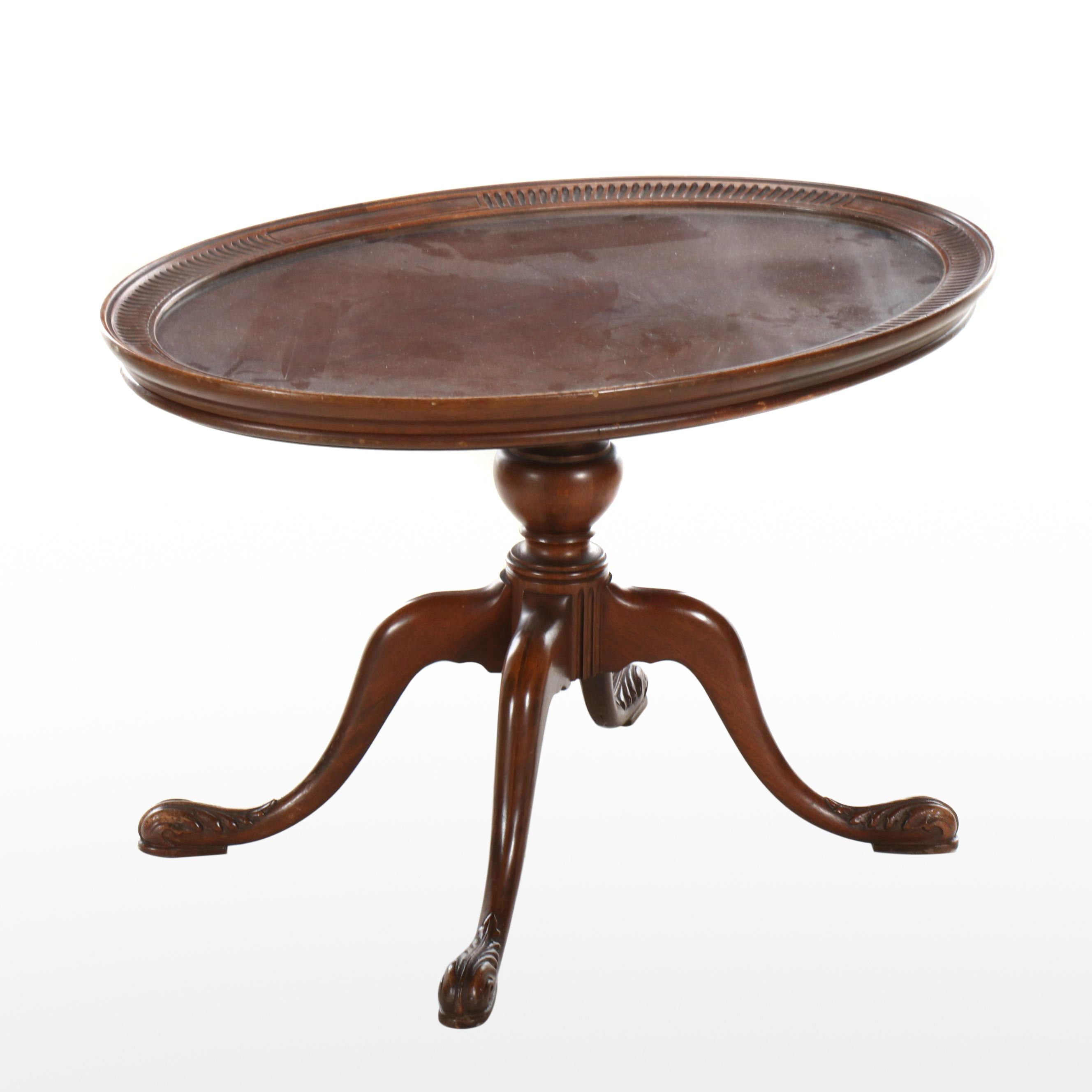 Imperial Mahogany Oval Side Table