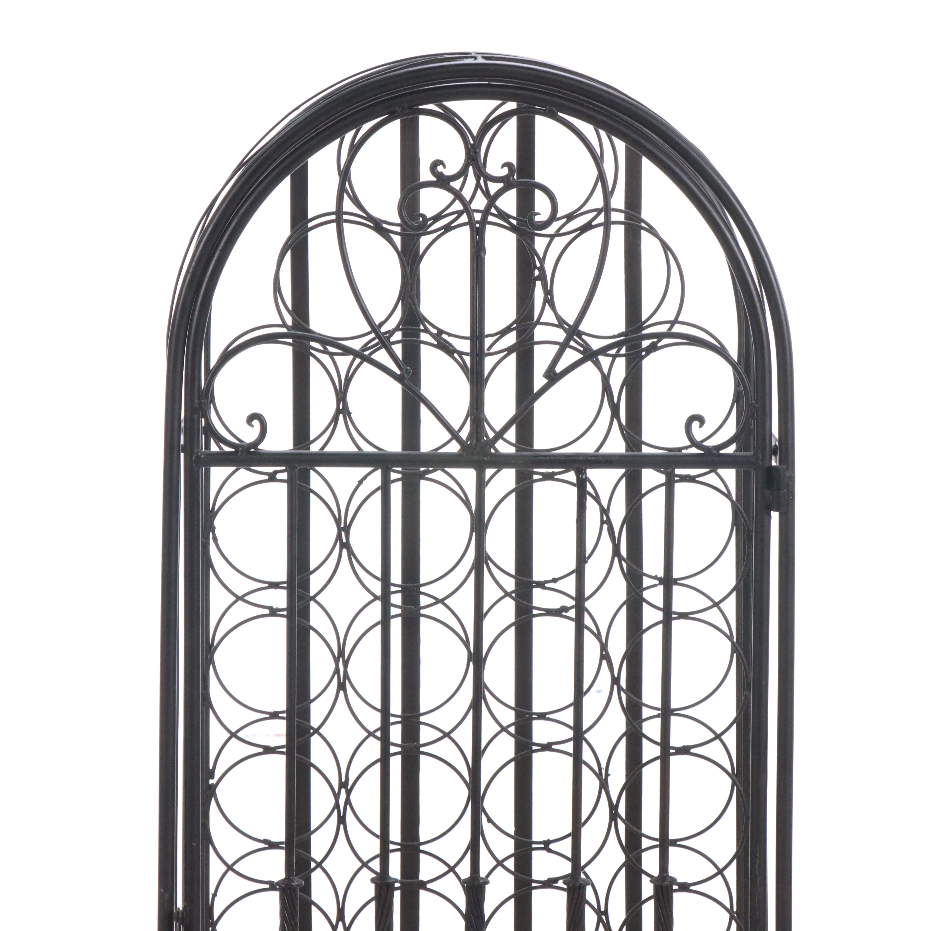 Scrolled Metal Wine Cage