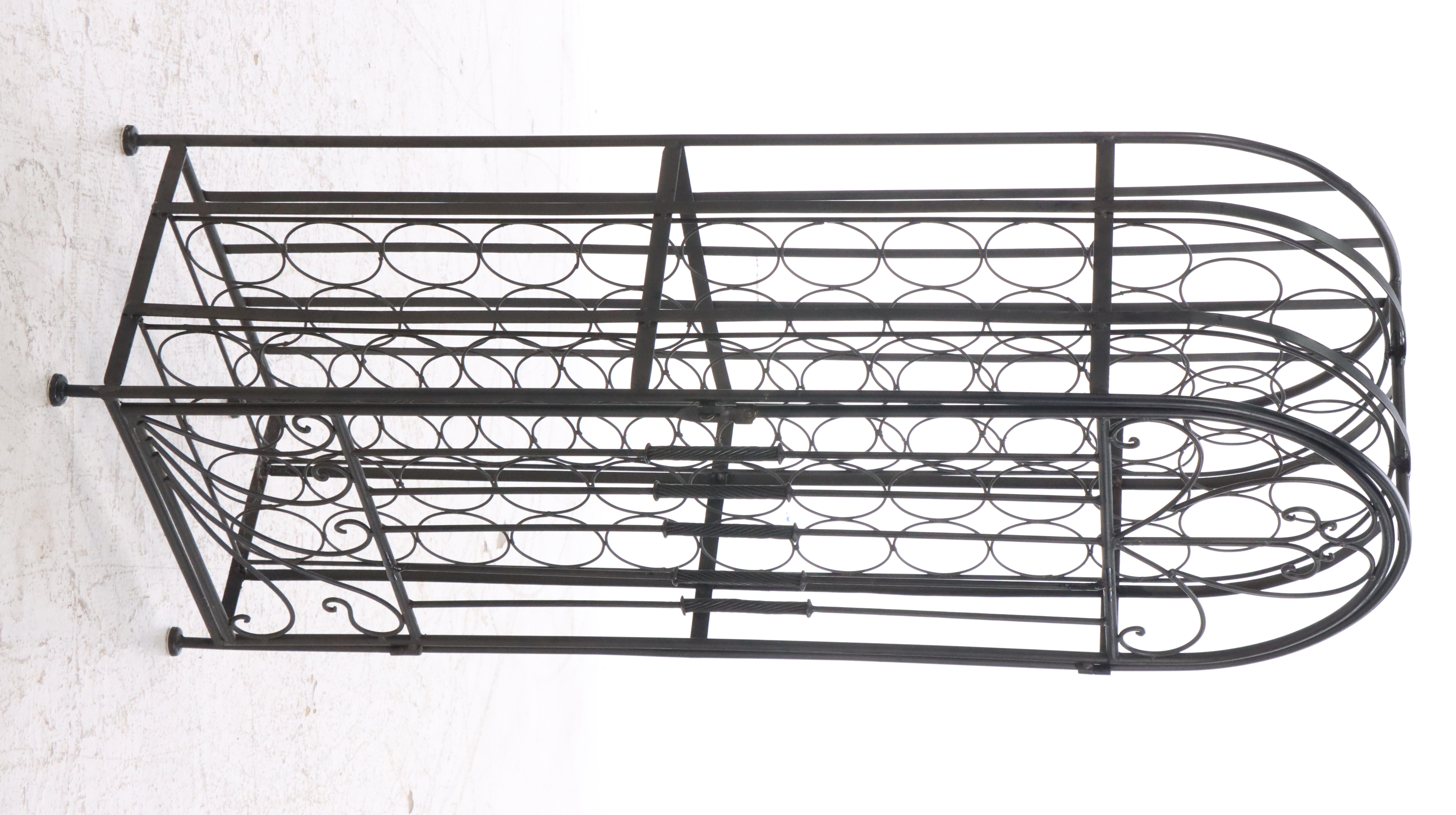 Scrolled Metal Wine Cage